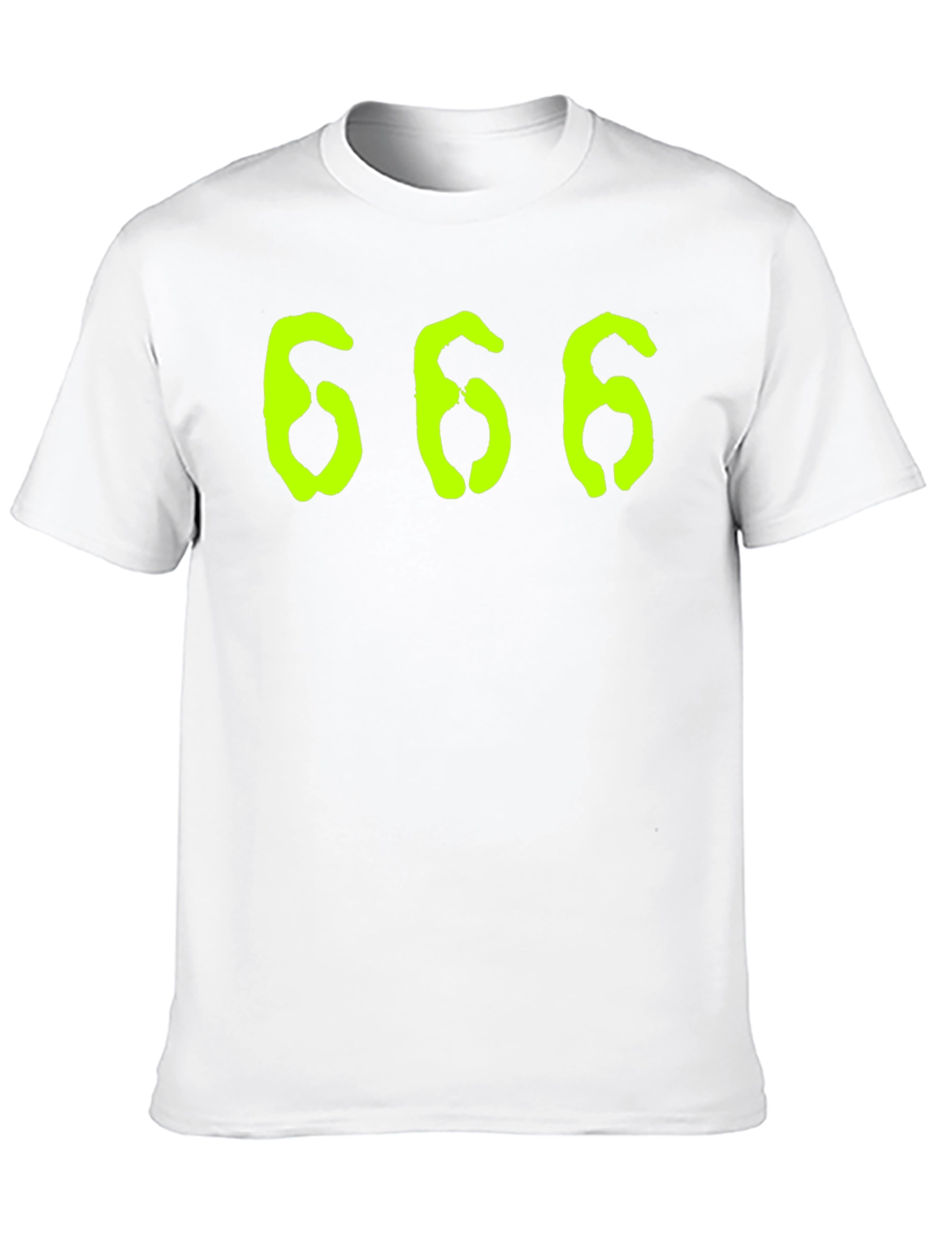 666 Graphic Tee - Black Cotton T-Shirt