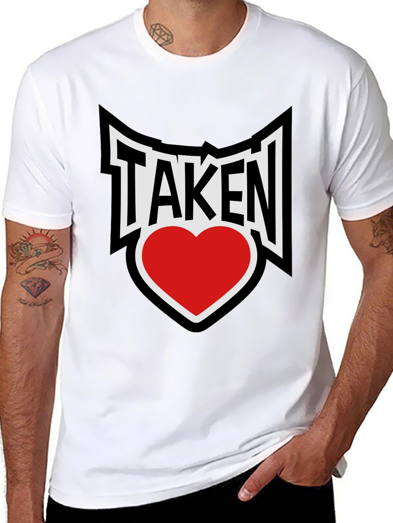 Taken Heart Graphic T-Shirt - Black Cotton Tee