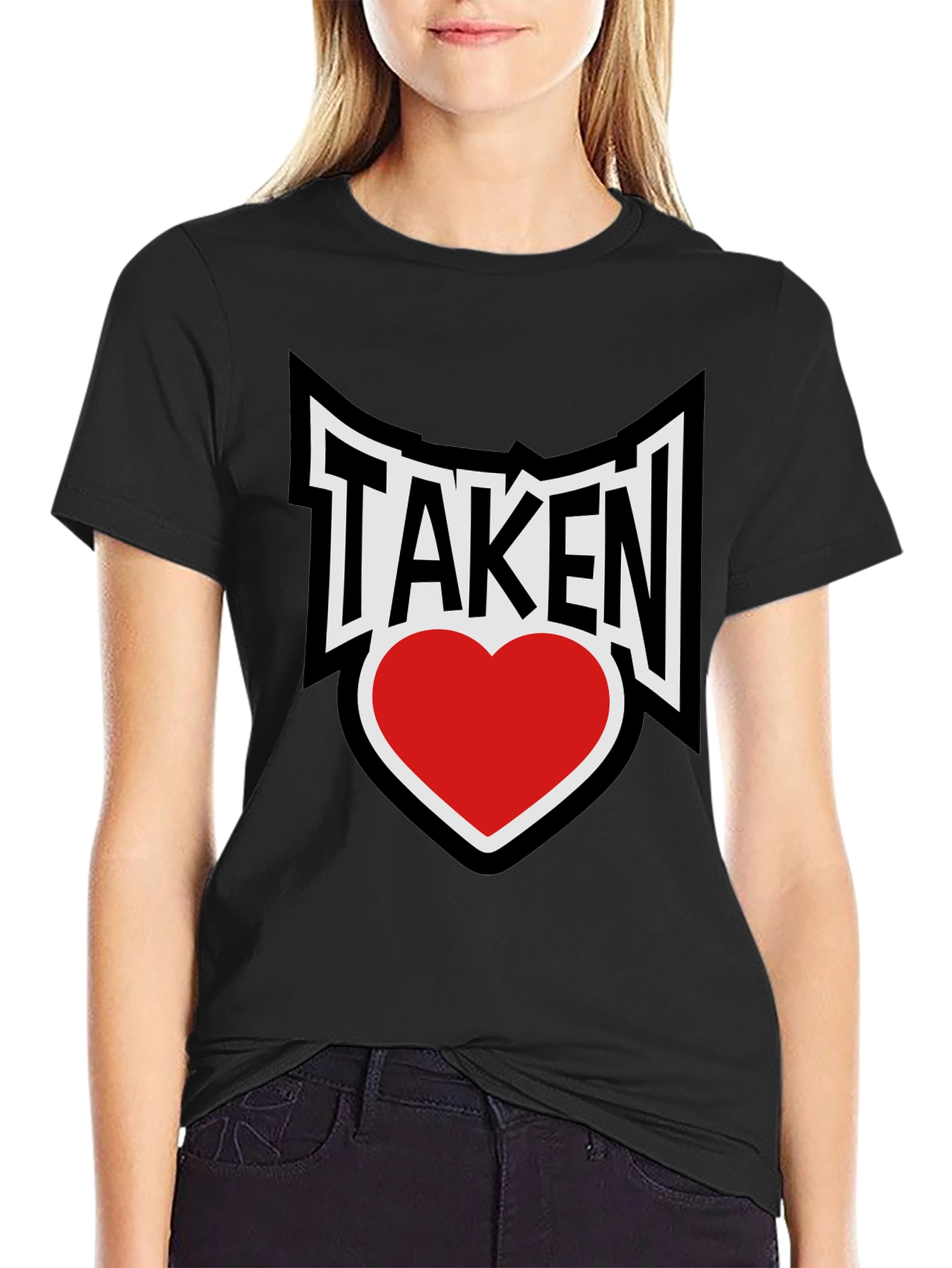 Taken Heart Graphic T-Shirt - Black Cotton Tee