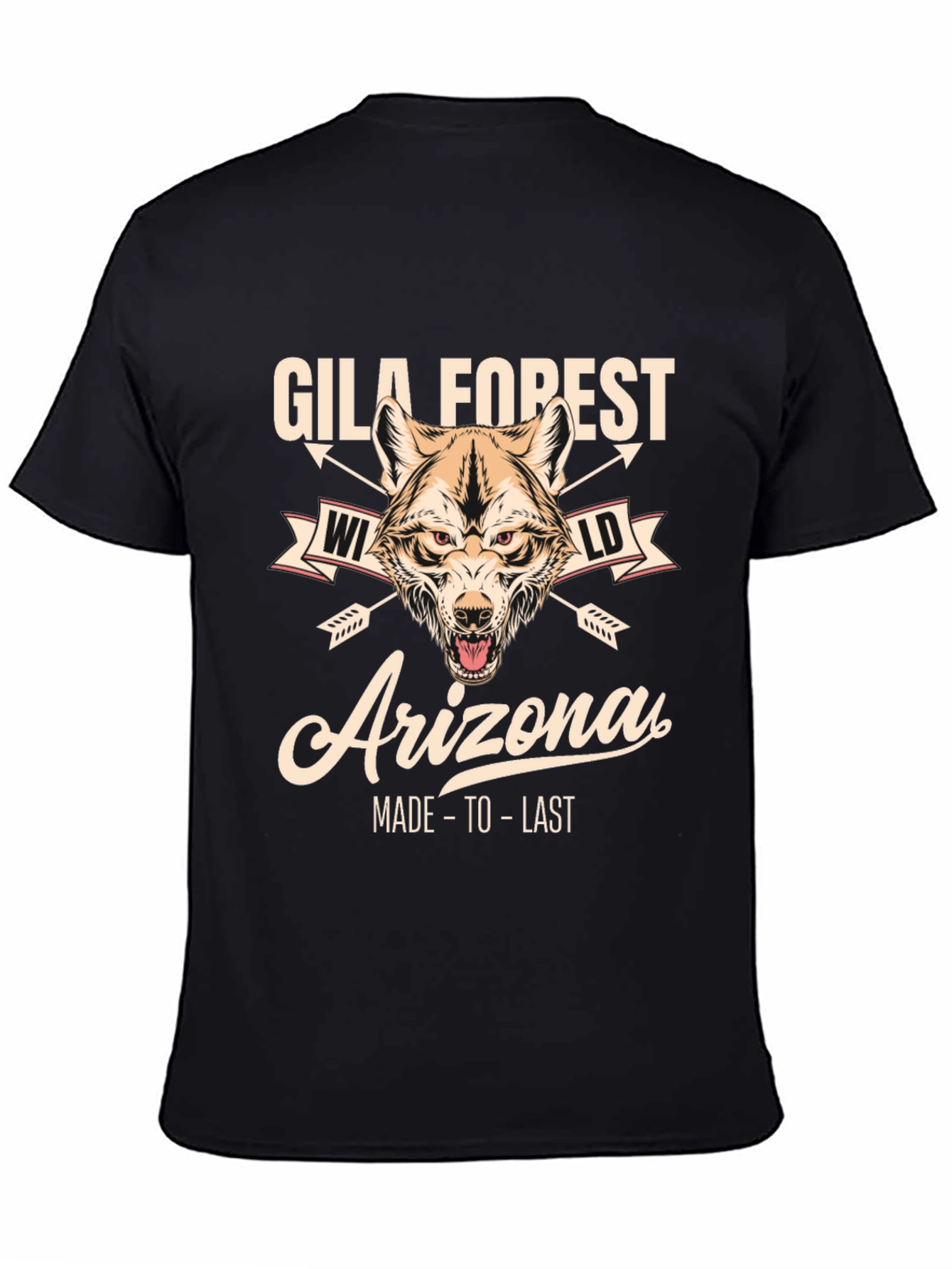 Gila Forest Arizona Wolf Graphic Tee