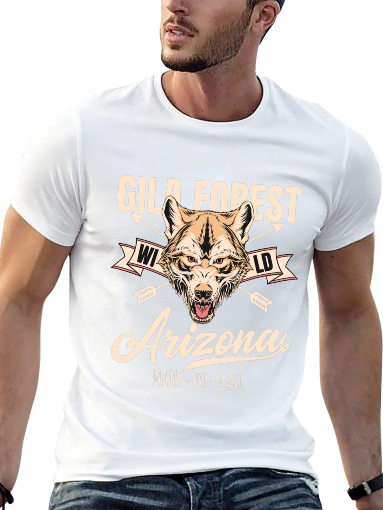 Gila Forest Arizona Wolf Graphic Tee