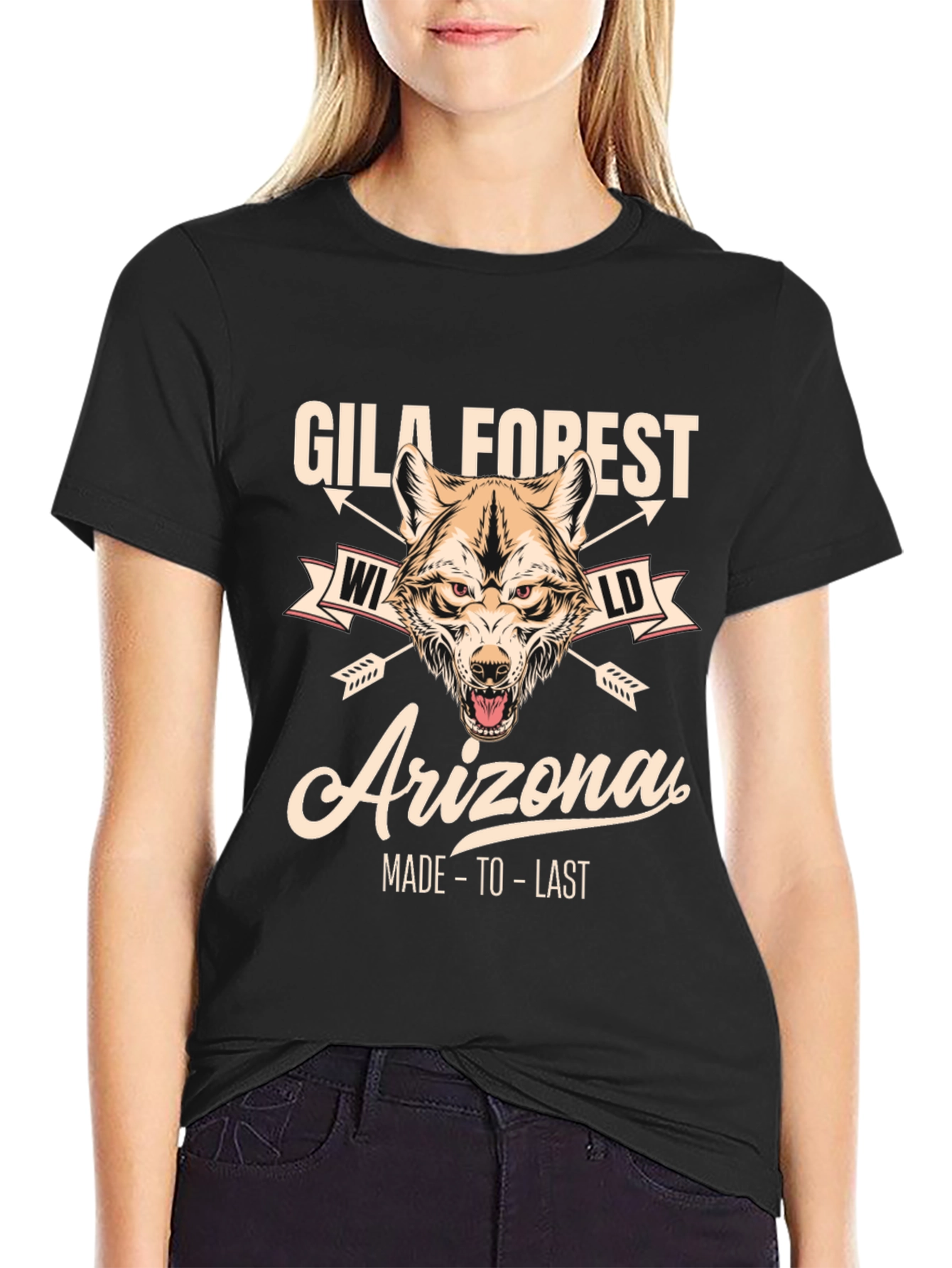 Gila Forest Arizona Wolf Graphic Tee