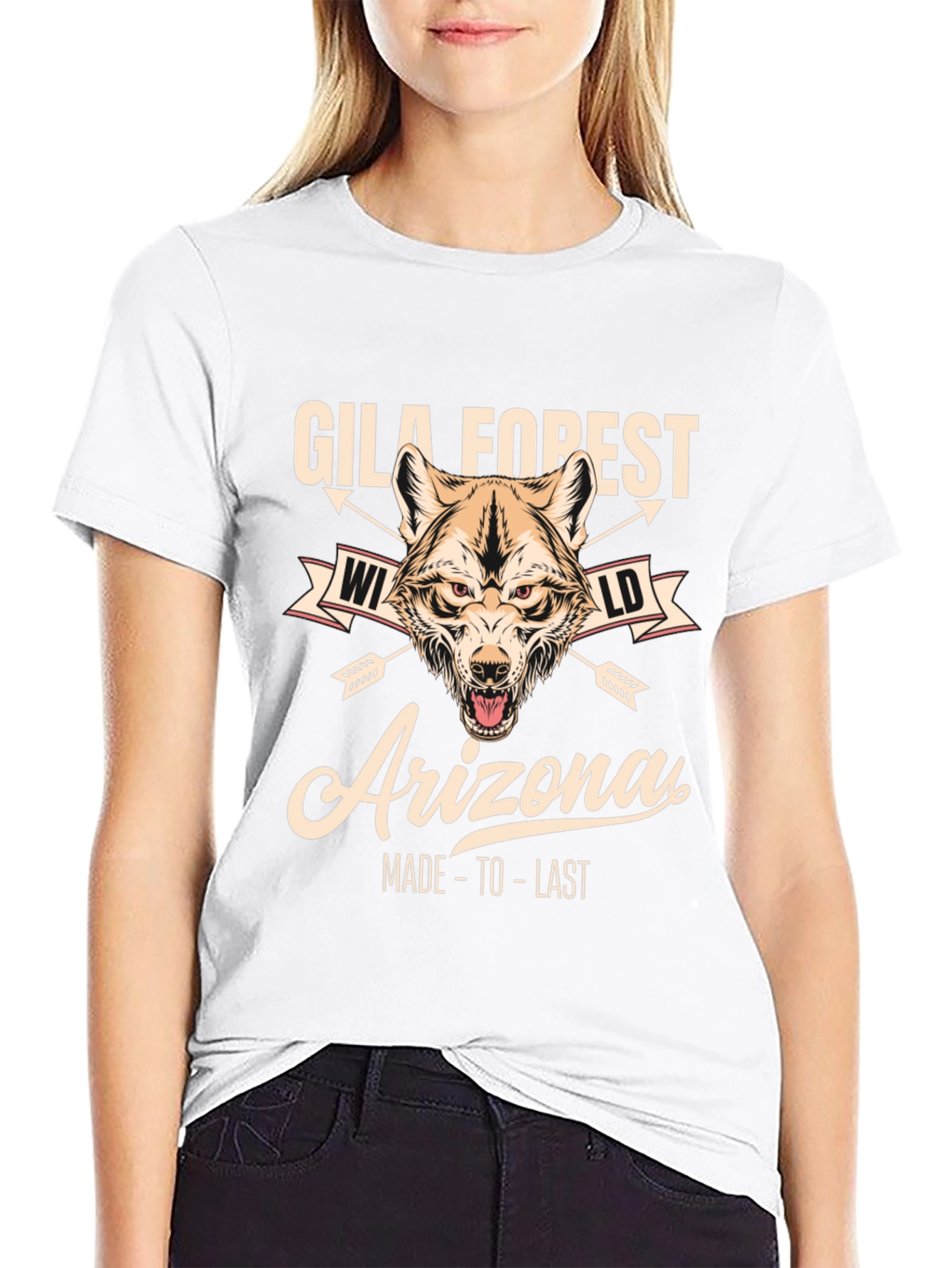 Gila Forest Arizona Wolf Graphic Tee