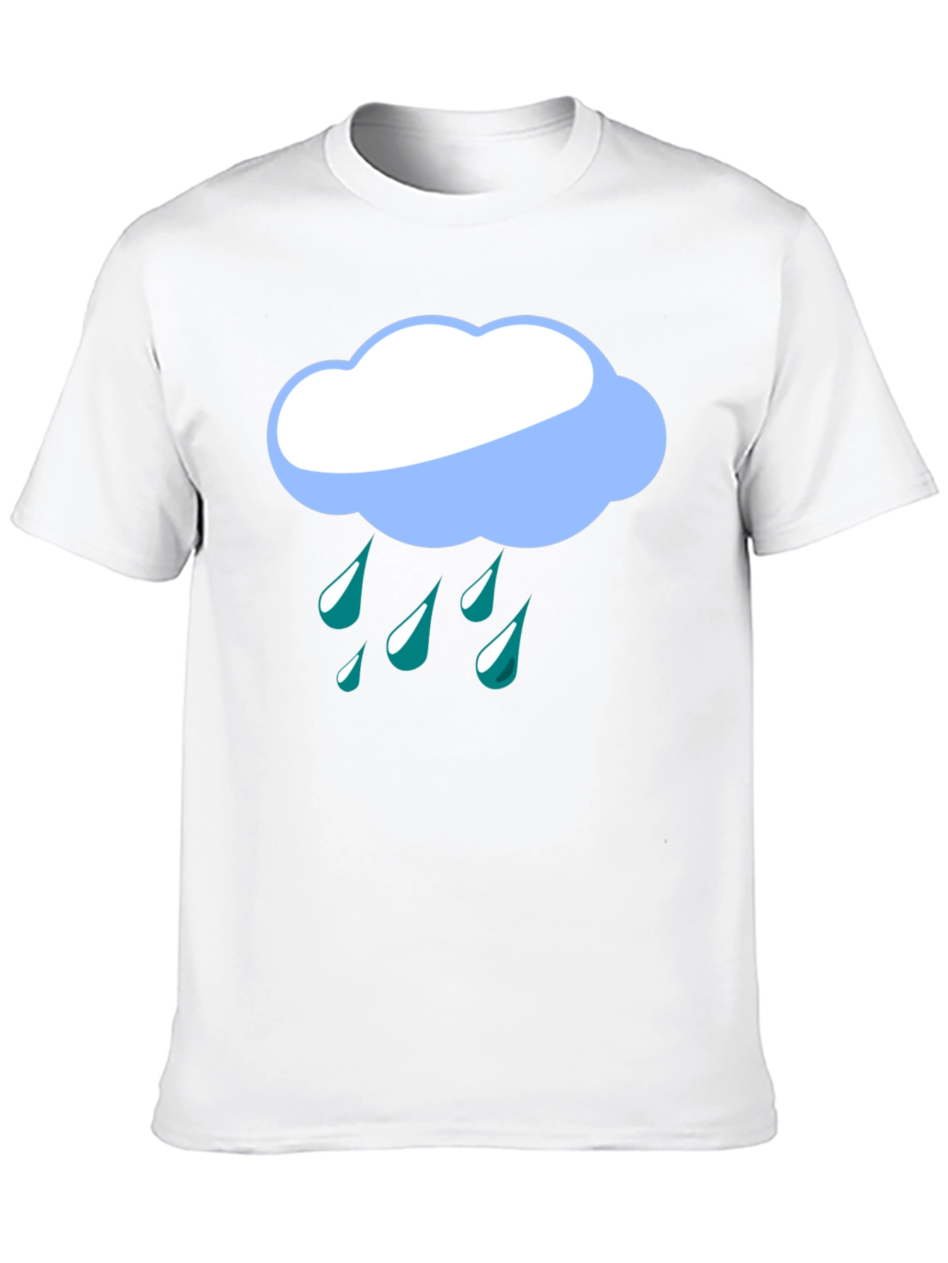 Rainy Day Cloud Graphic Tee - Black T-Shirt