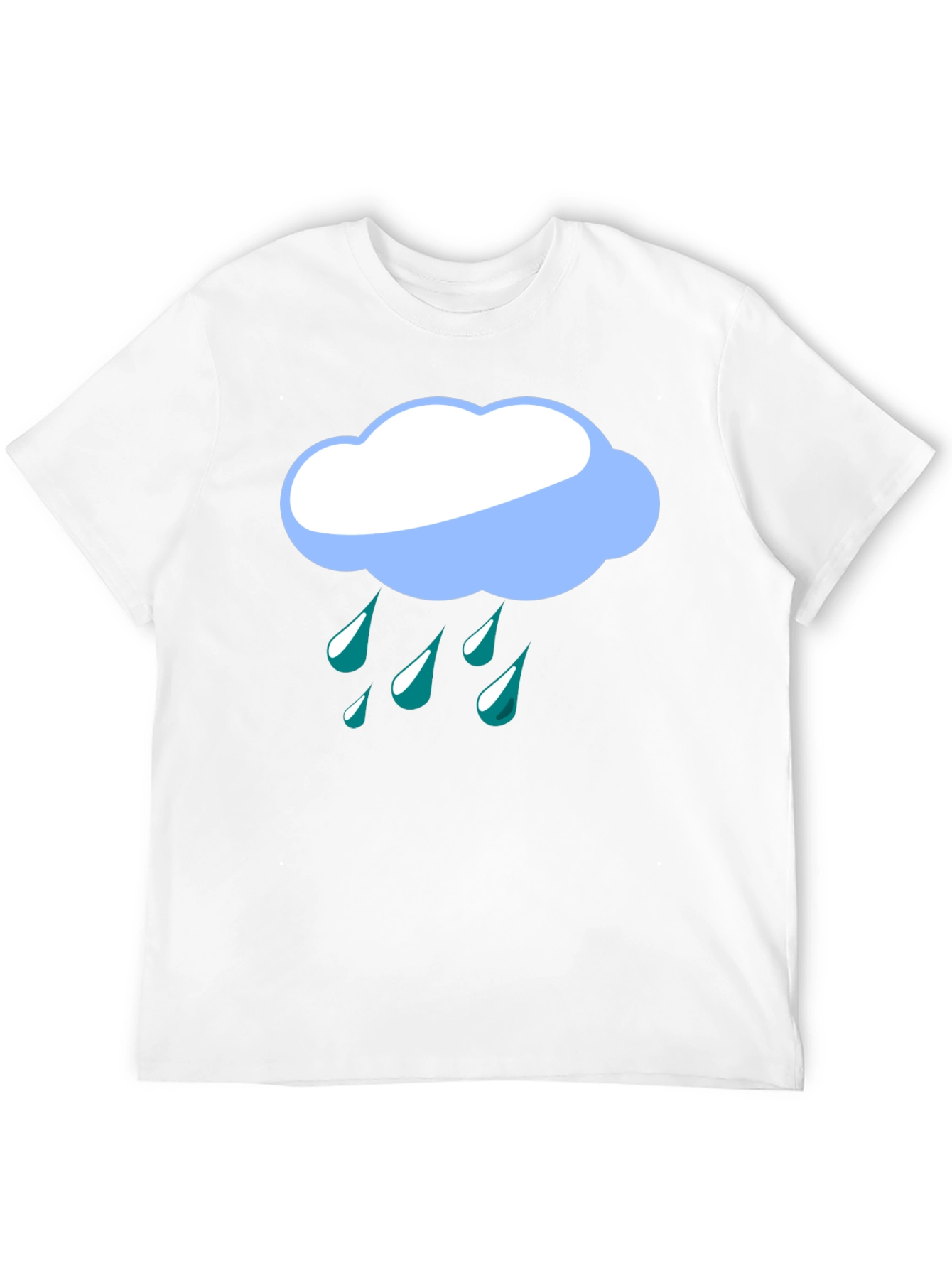 Rainy Day Cloud Graphic Tee - Black T-Shirt