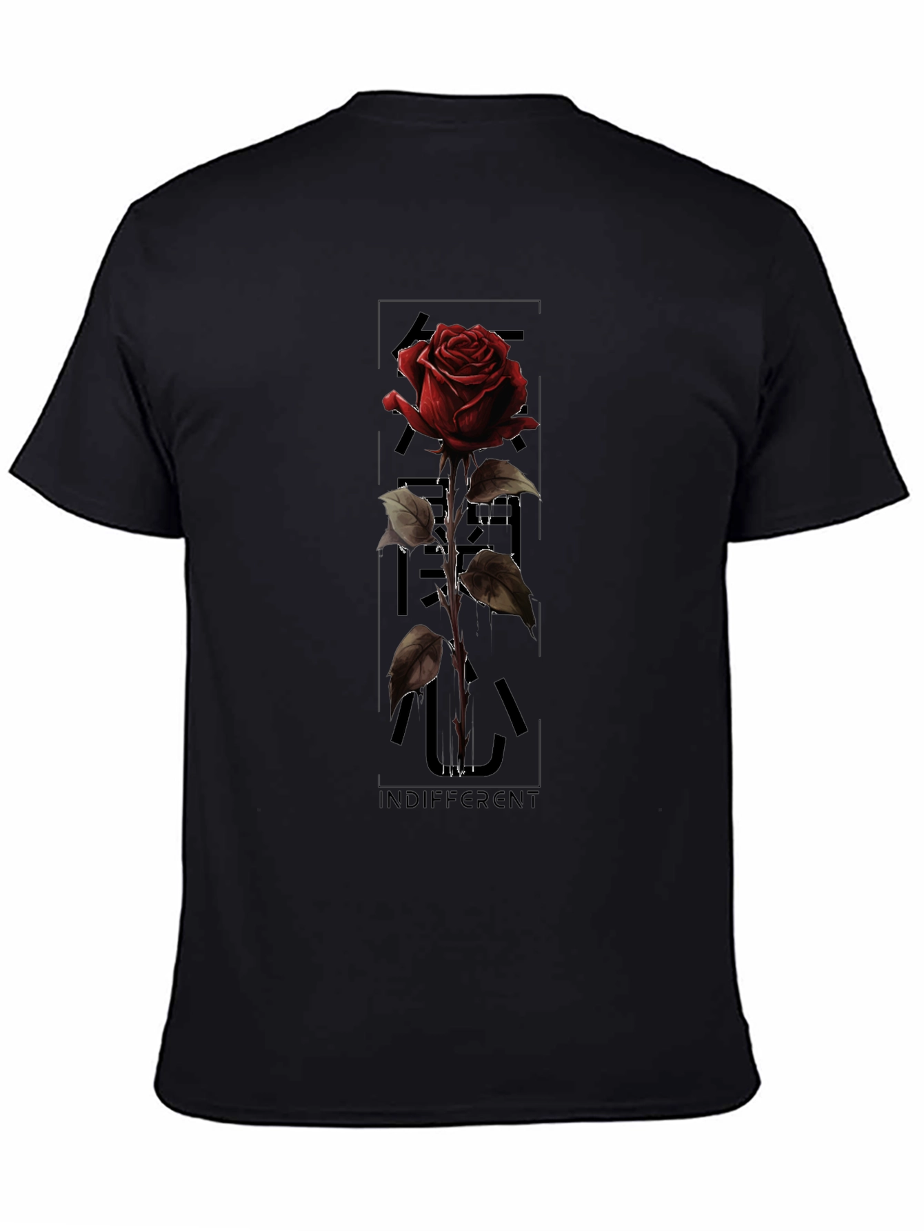Rose Indifferent Graphic Print T-Shirt