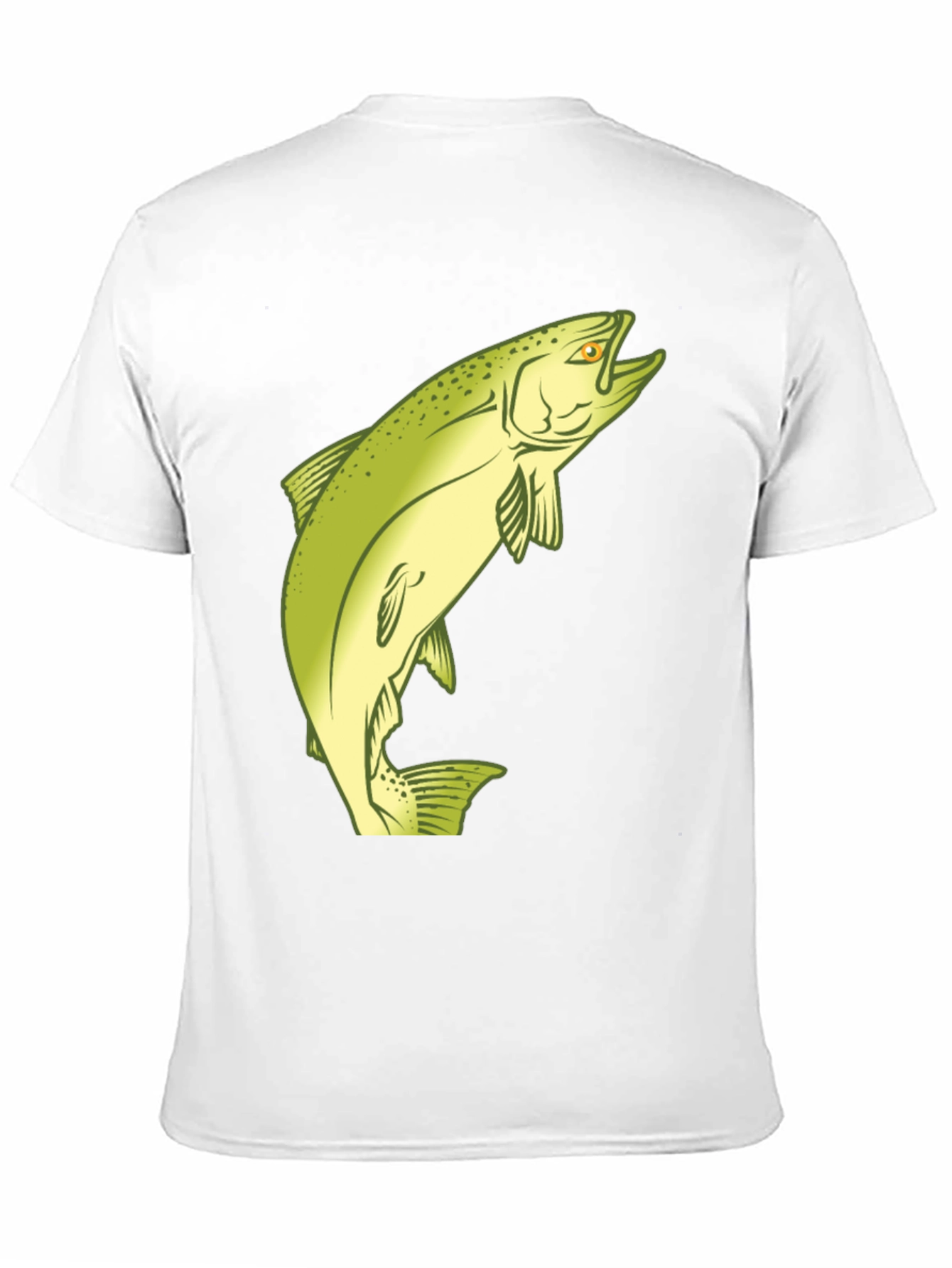 Fishing T-Shirt - Salmon Graphic Tee - Black