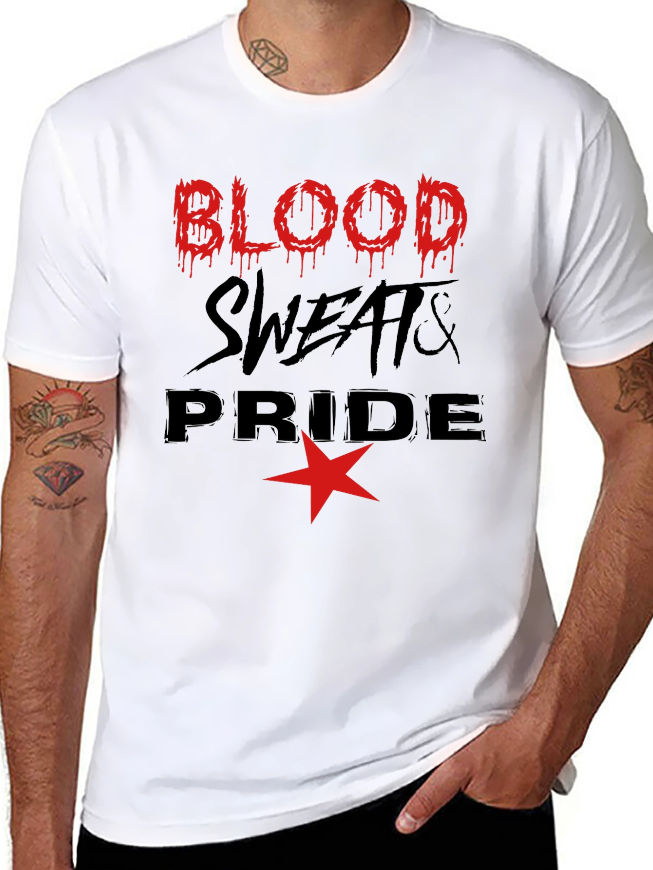 Blood Sweats & Pride Graphic Tee