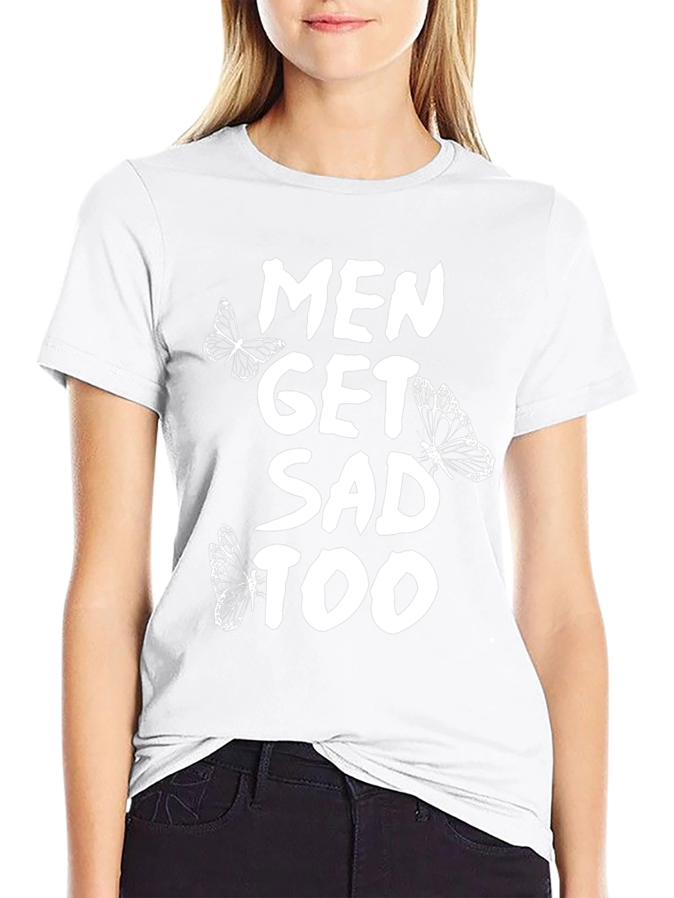 Men Get Sad Too Graphic Tee