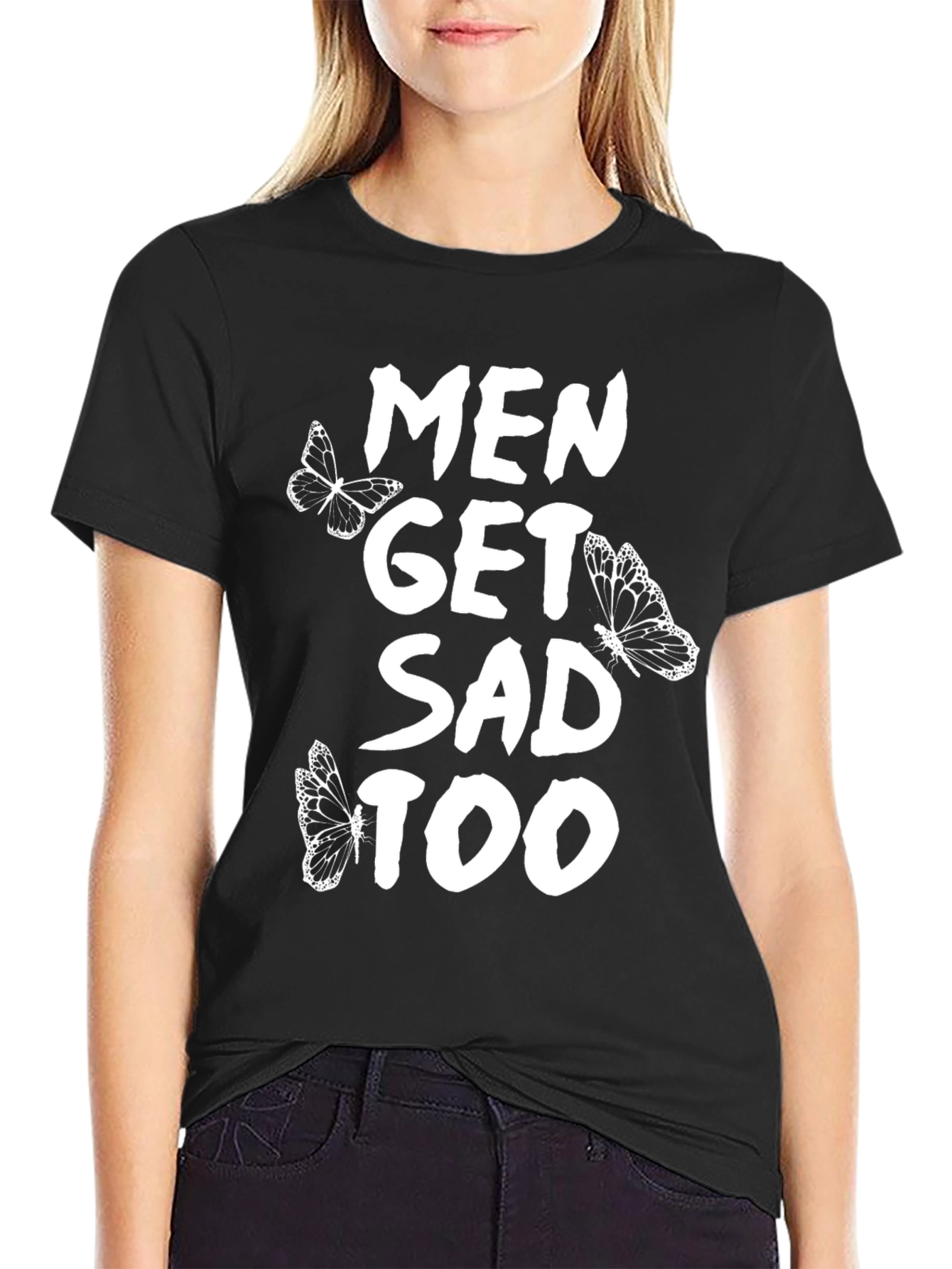 Men Get Sad Too Graphic Tee