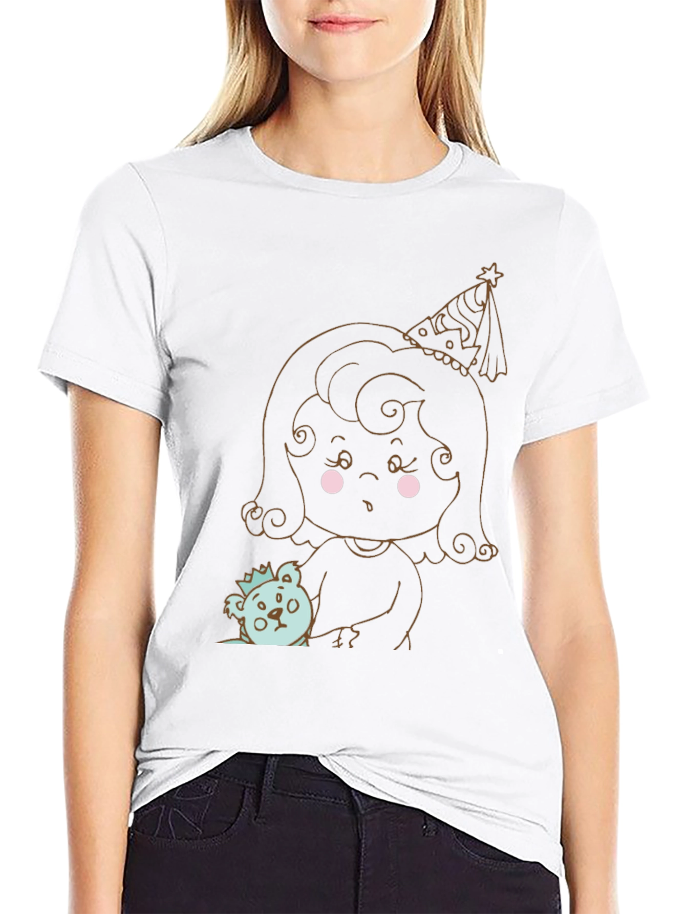 Fun Cartoon Graphic T-Shirt