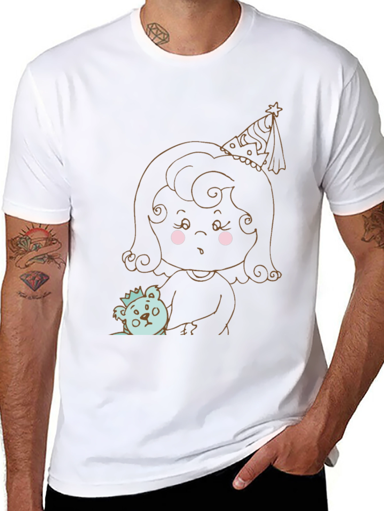 Fun Cartoon Graphic T-Shirt