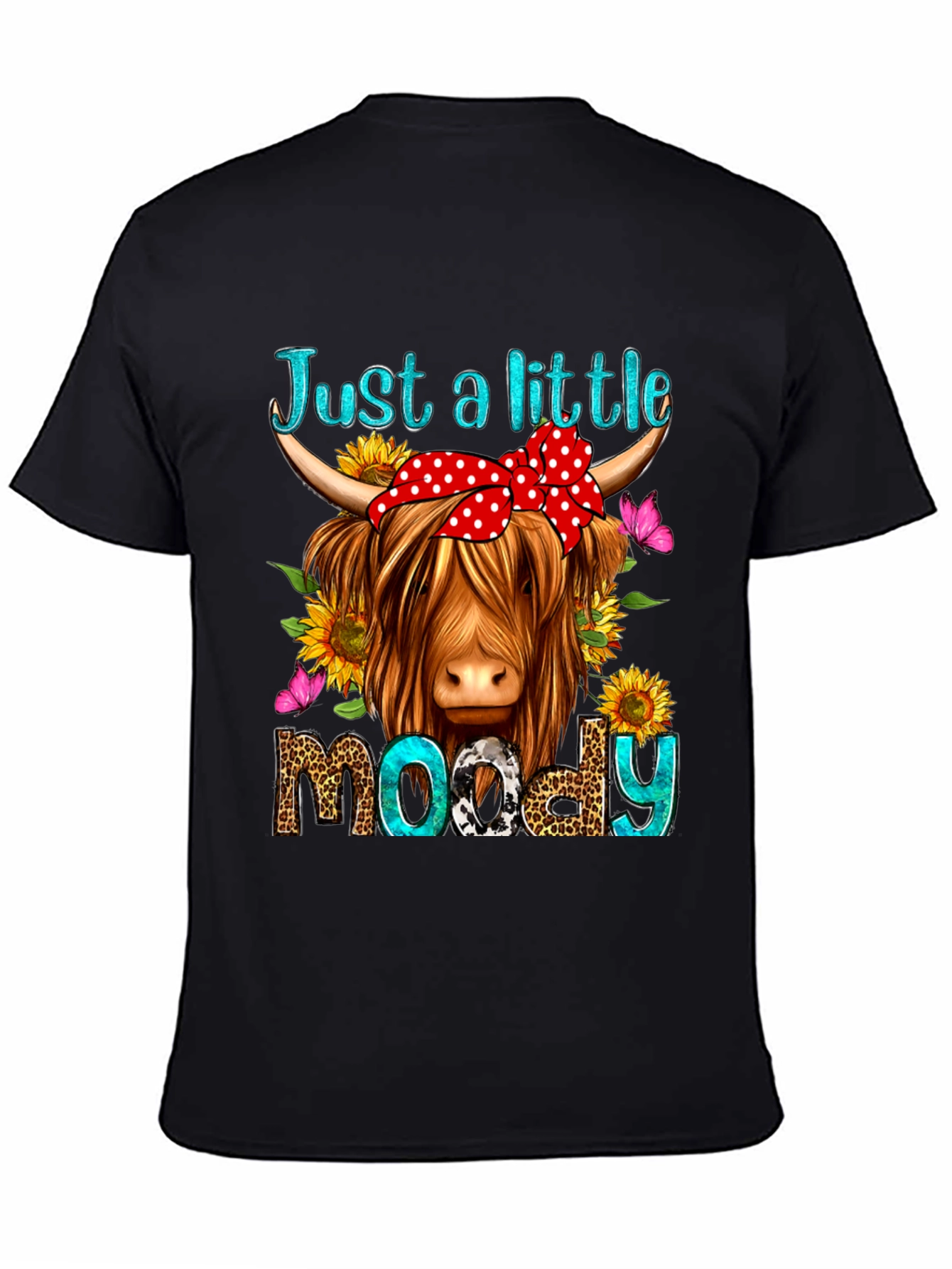 Just a Little Moody Cow Graphic Tee