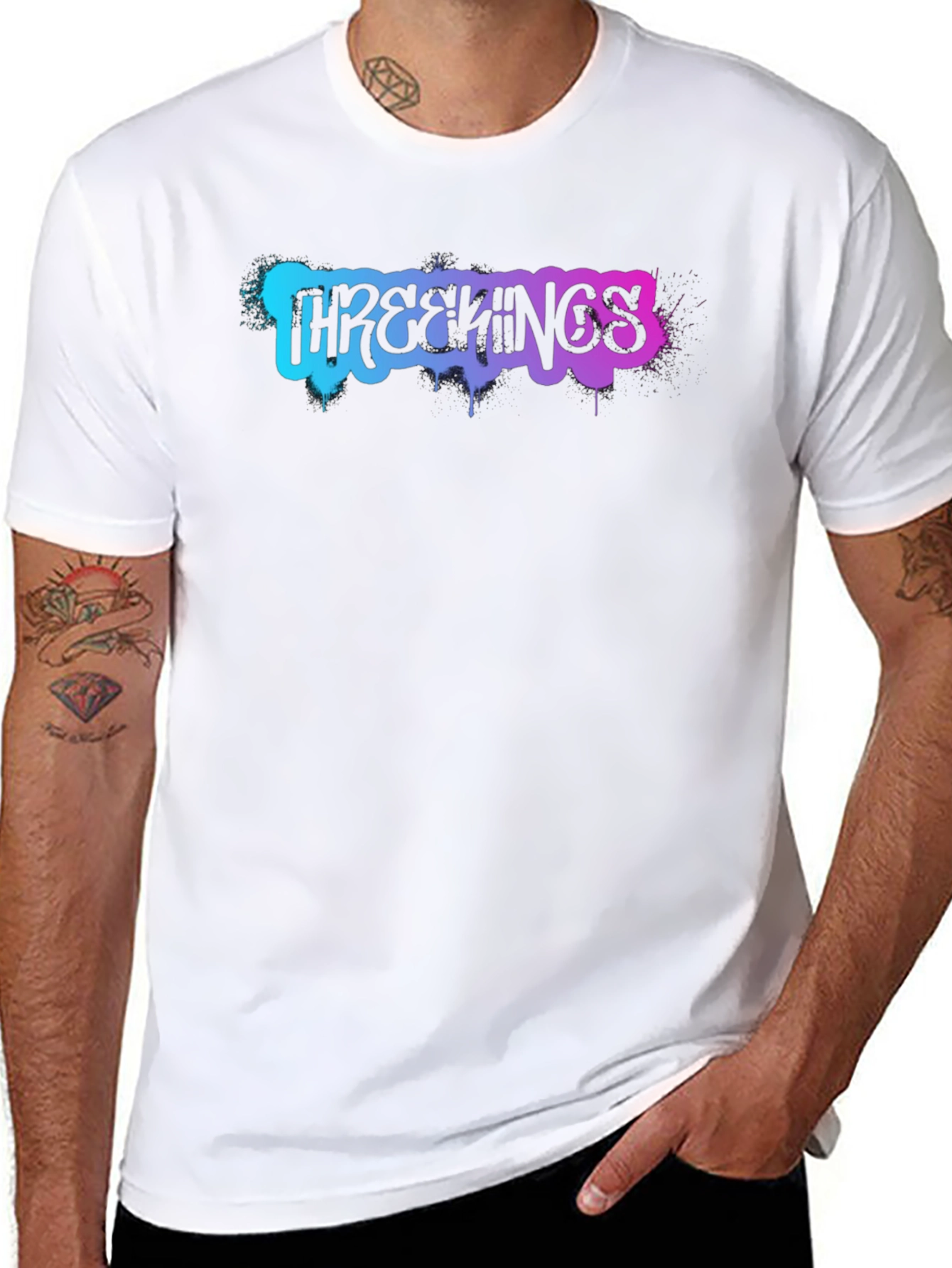 Three Kings Graphic T-Shirt - Black