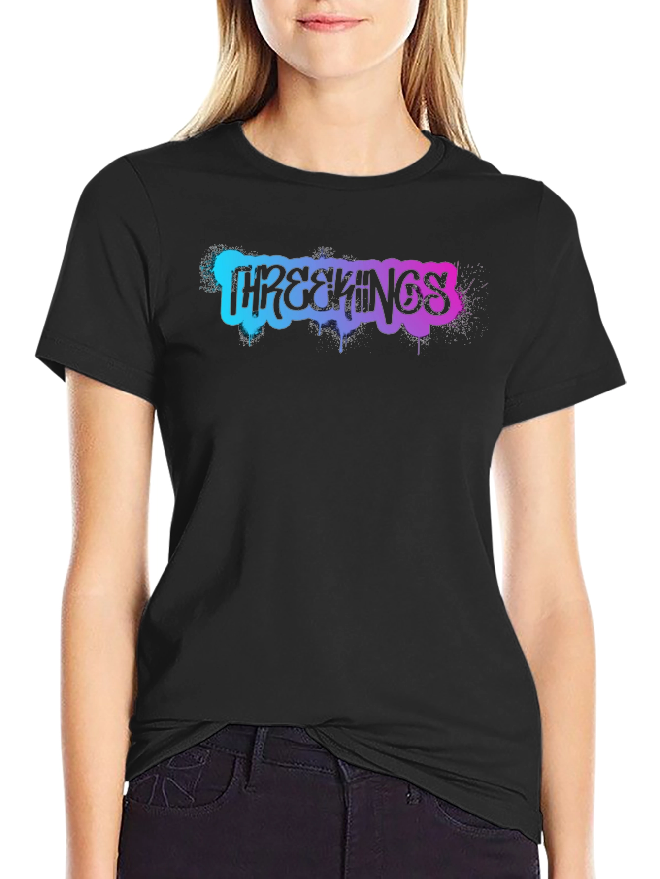 Three Kings Graphic T-Shirt - Black