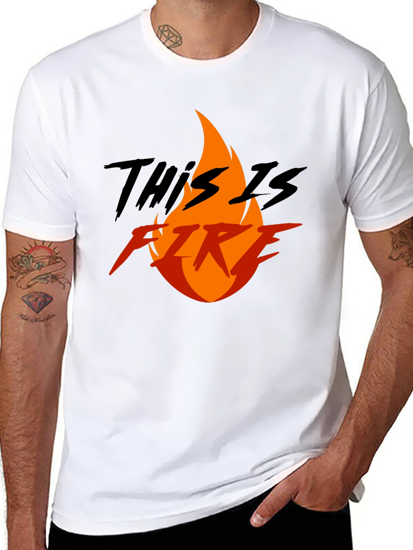 This is Fire Graphic T-Shirt - Bold Statement Tee