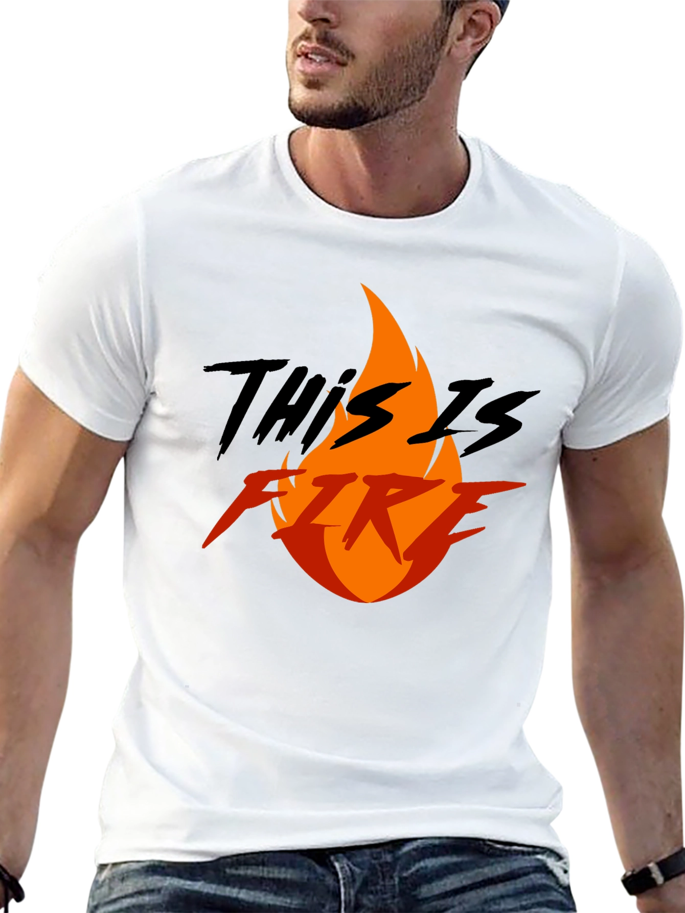 This is Fire Graphic T-Shirt - Bold Statement Tee