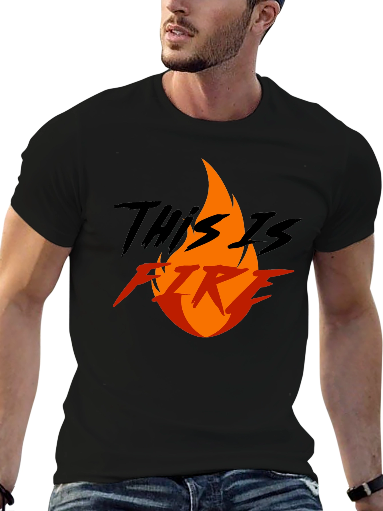 This is Fire Graphic T-Shirt - Bold Statement Tee