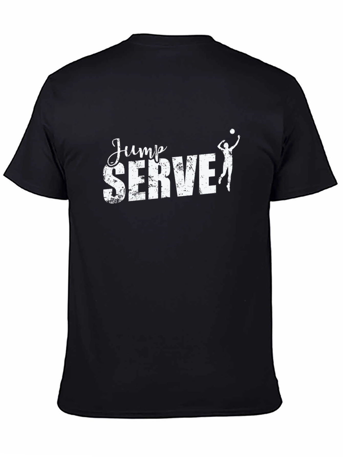 Jump Serve Volleyball T-Shirt - Black