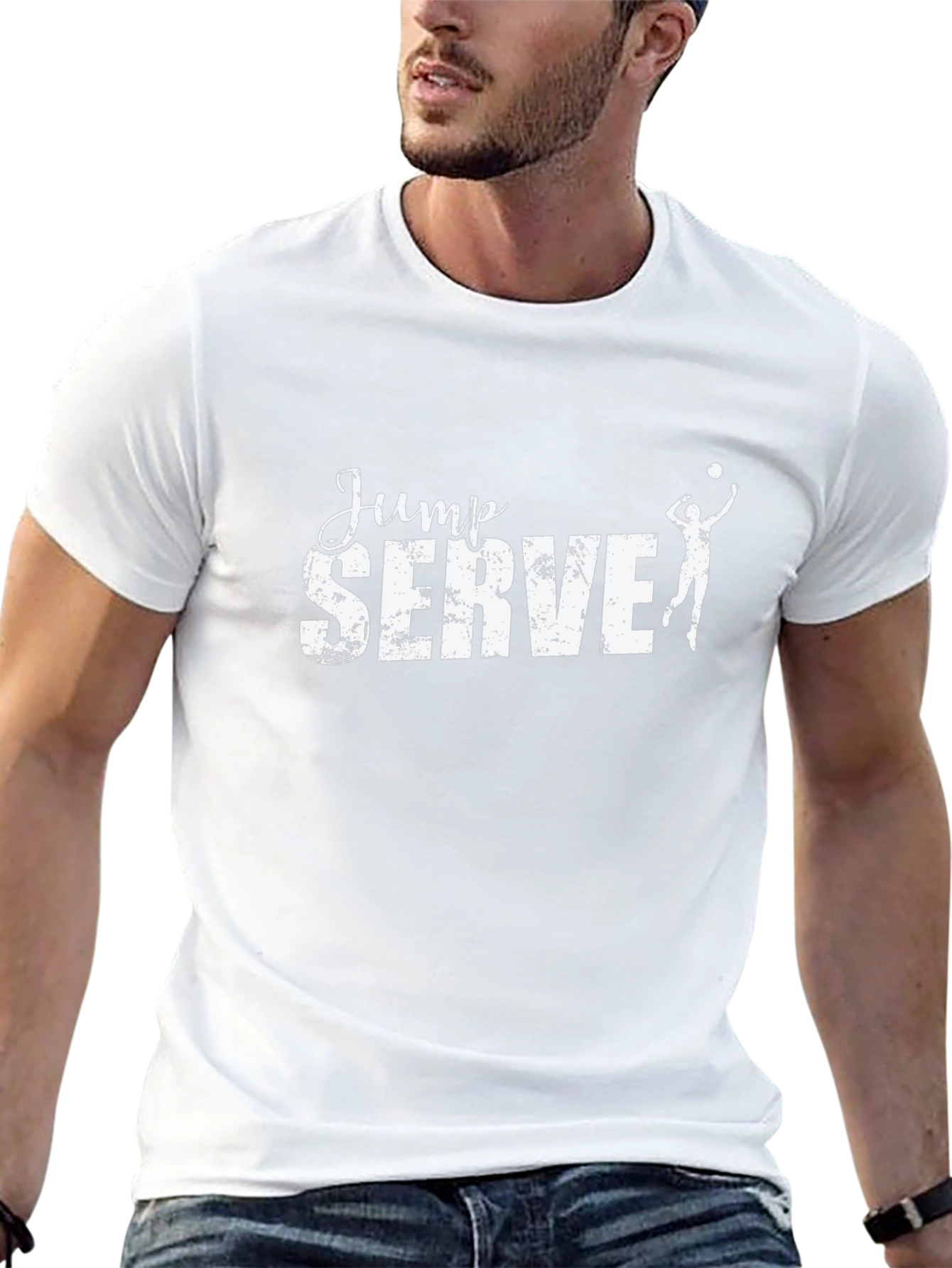 Jump Serve Volleyball T-Shirt - Black