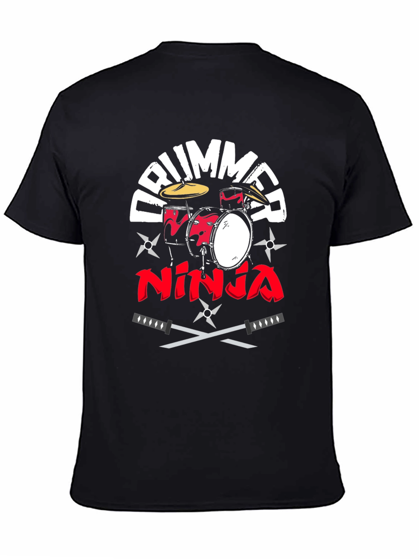 Drummer Ninja T-Shirt - Music and Martial Arts