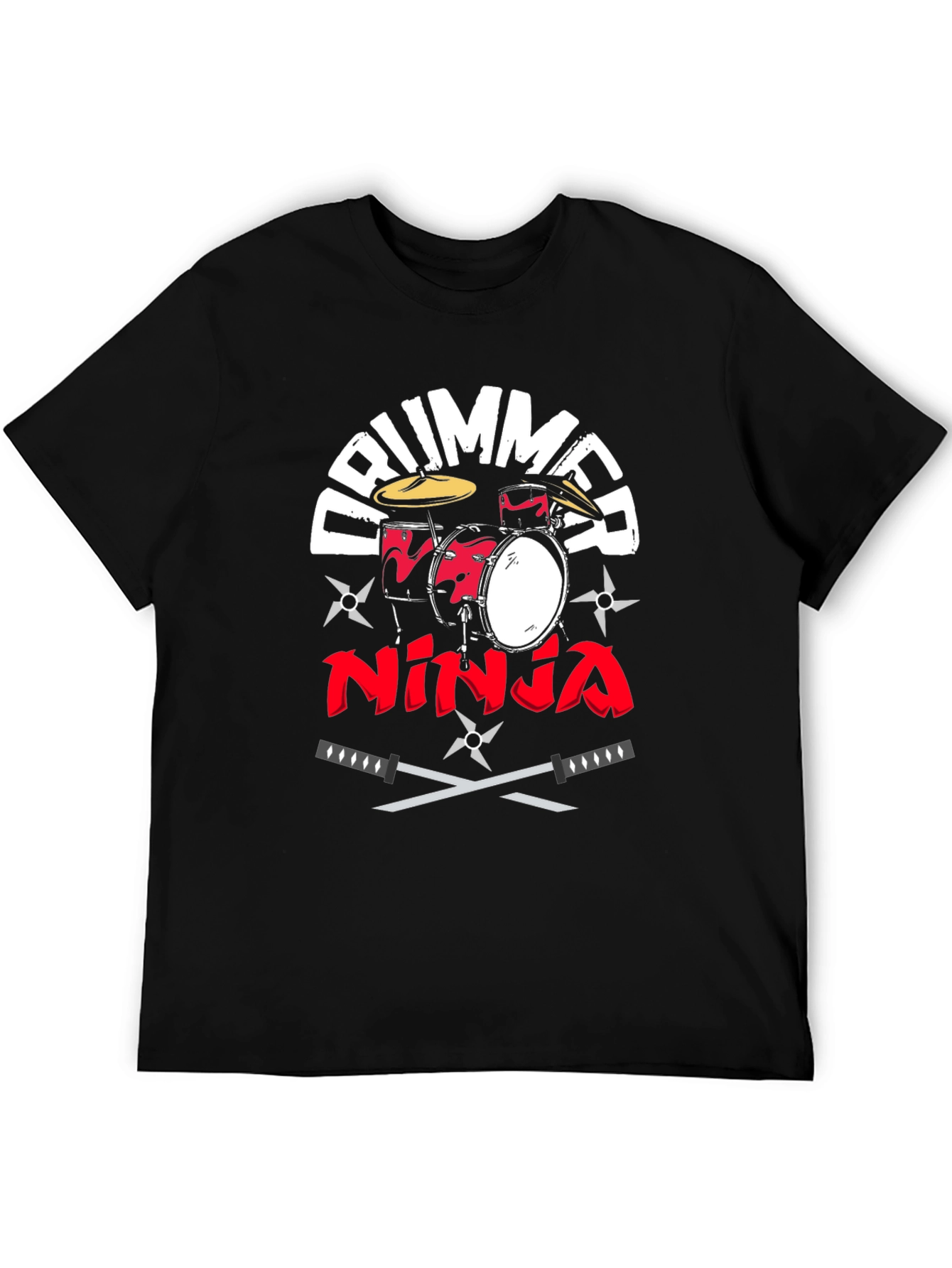Drummer Ninja T-Shirt - Music and Martial Arts