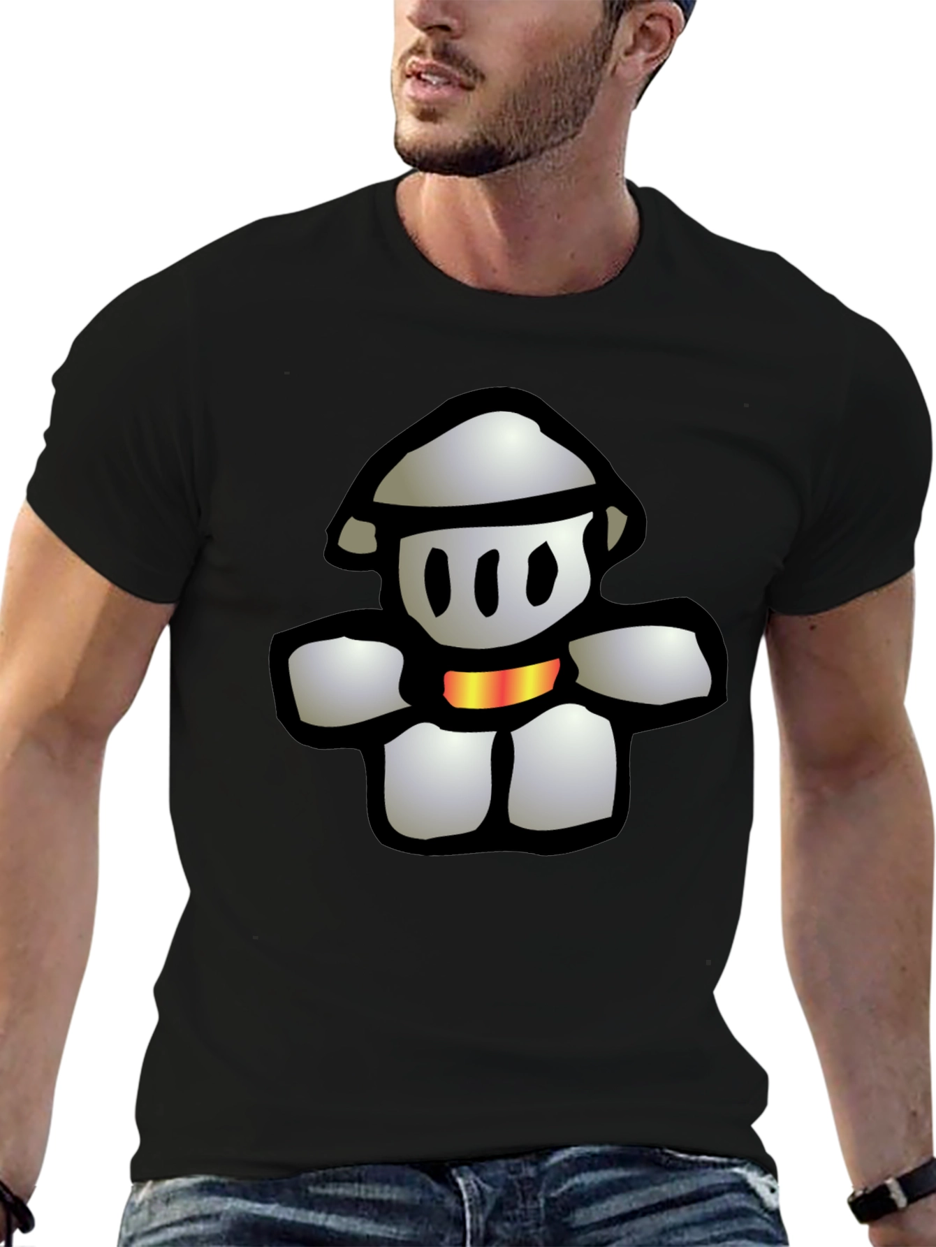 Retro Gamer Tee - Paper Mario Goomba Design