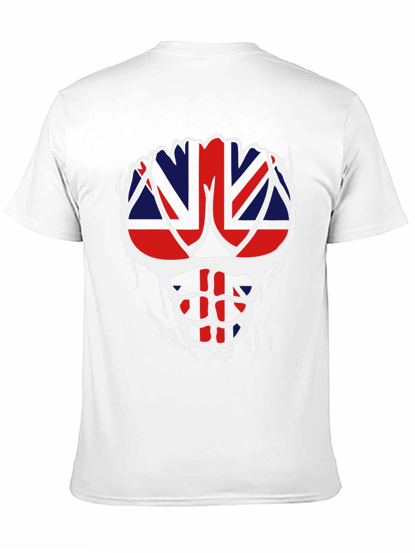 Union Jack Ripped T-Shirt - Patriotic Abs!