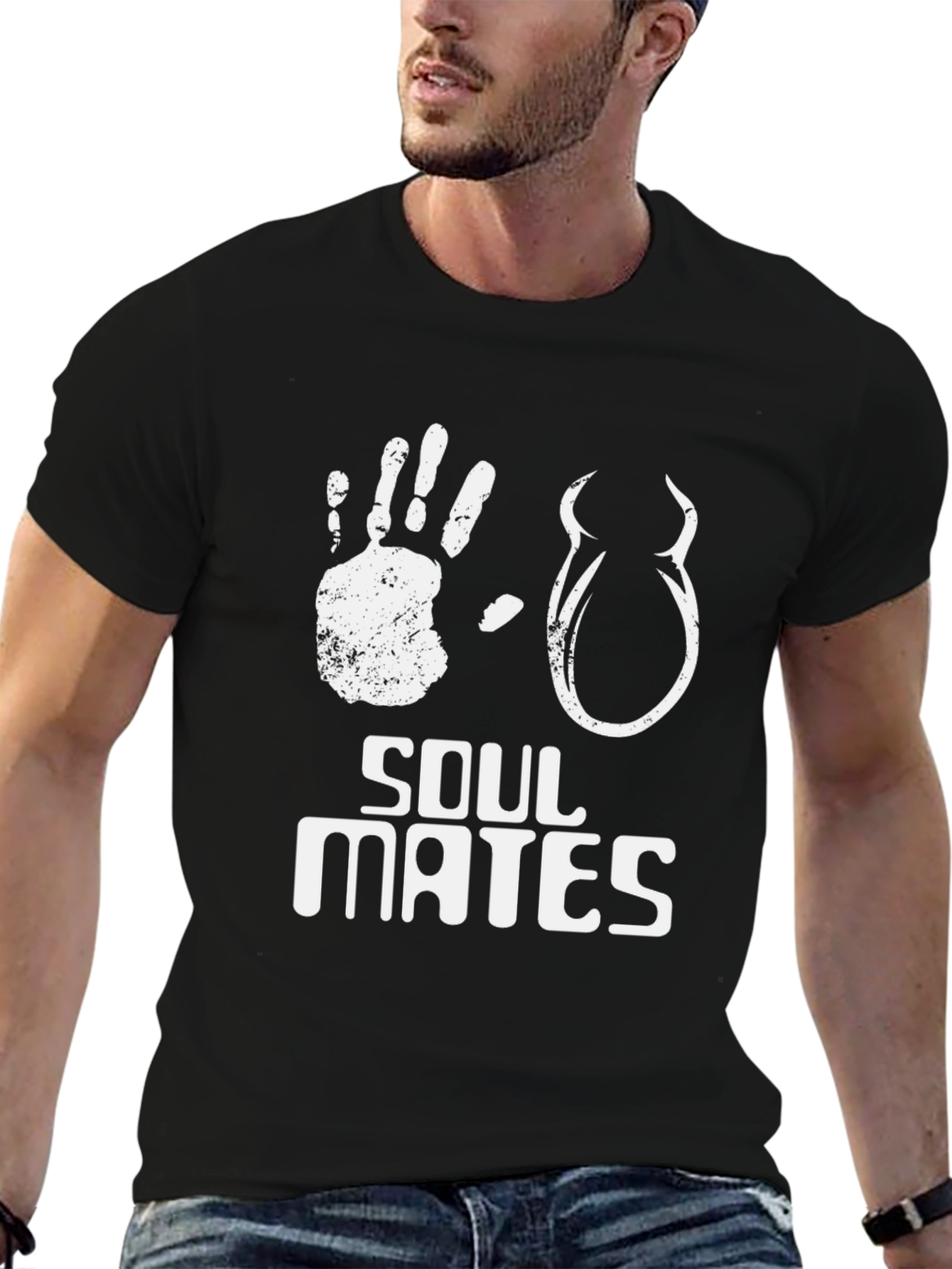 Soul Mates Graphic T-Shirt - Black