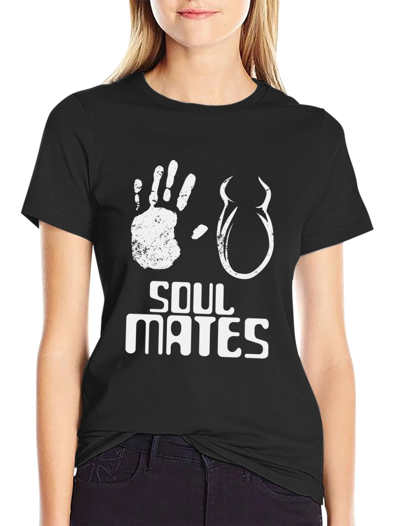 Soul Mates Graphic T-Shirt - Black