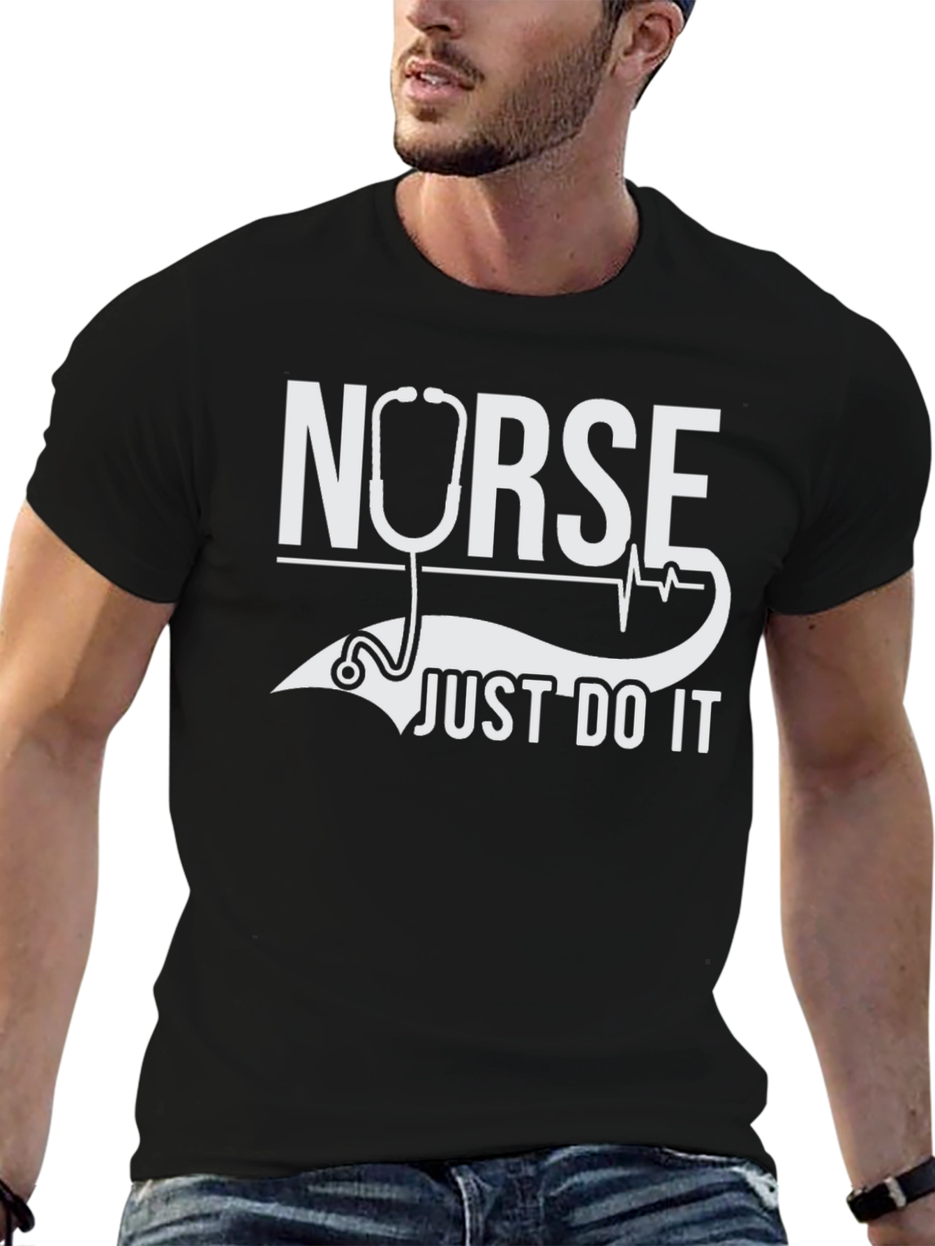 Nurse Just Do It Black T-Shirt