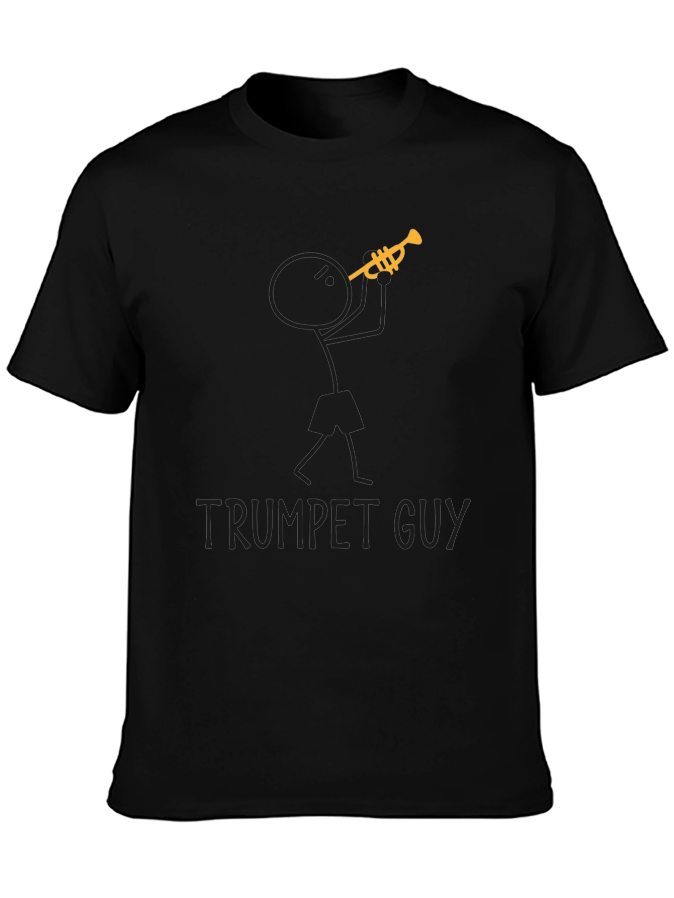 Trumpet Guy Graphic Tee - Music Lovers T-Shirt