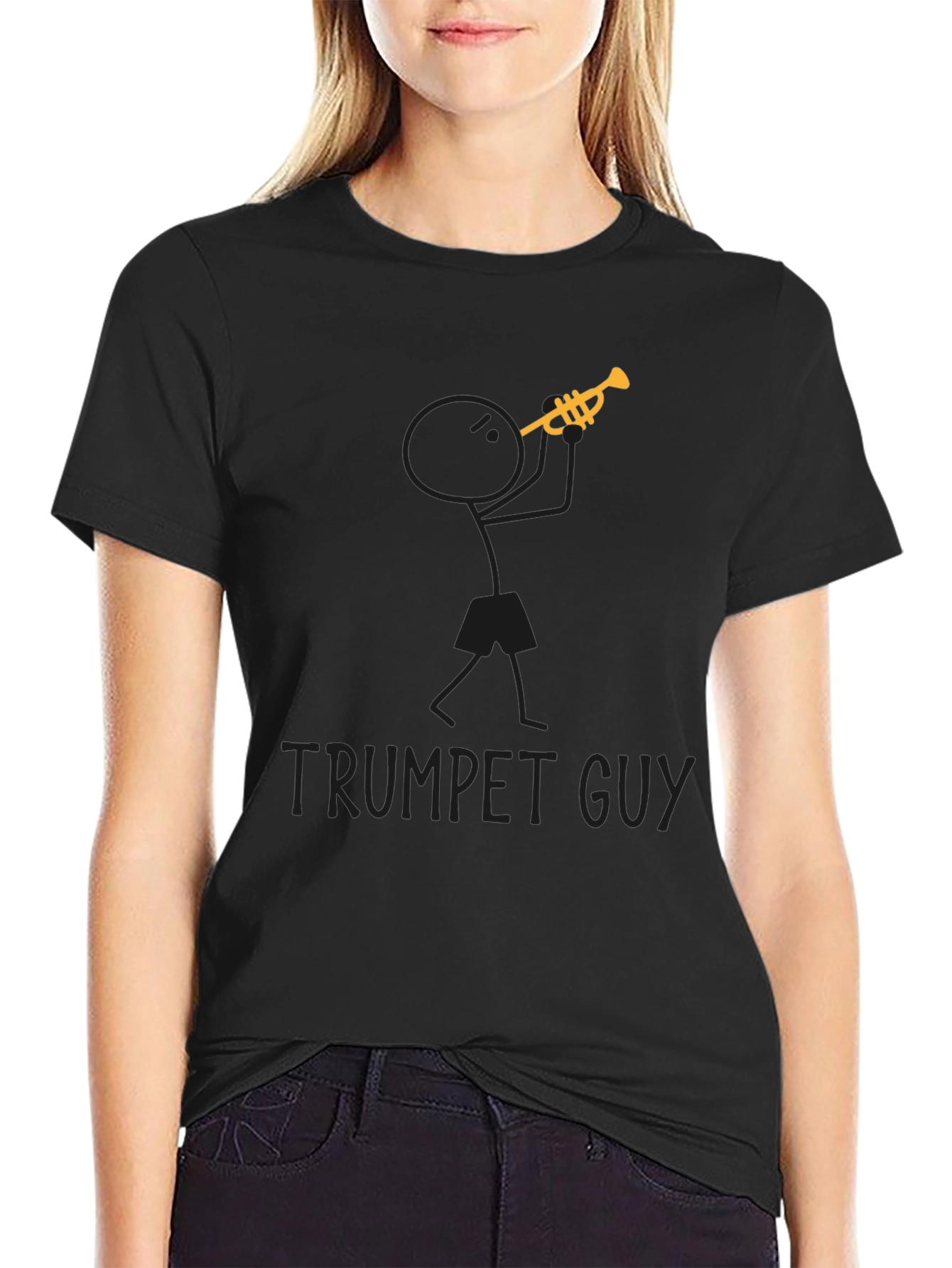 Trumpet Guy Graphic Tee - Music Lovers T-Shirt