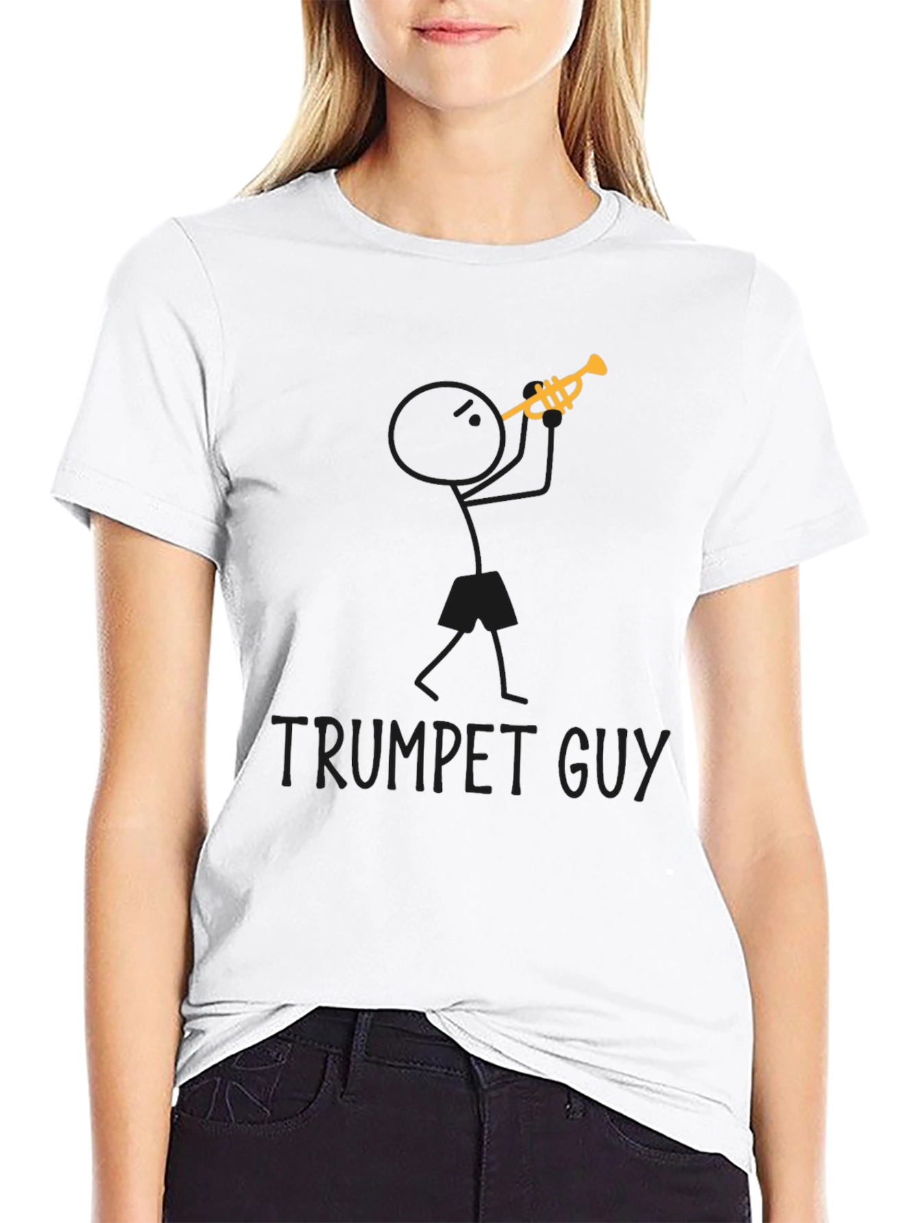 Trumpet Guy Graphic Tee - Music Lovers T-Shirt