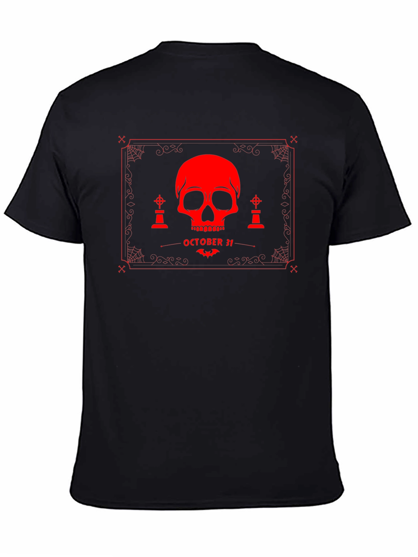 Halloween Skull Graphic T-Shirt