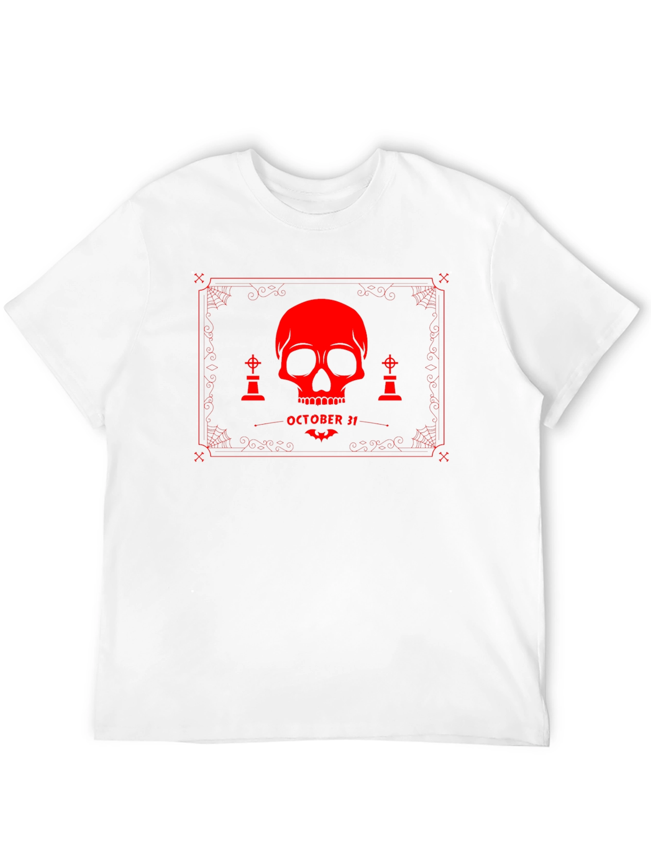 Halloween Skull Graphic T-Shirt