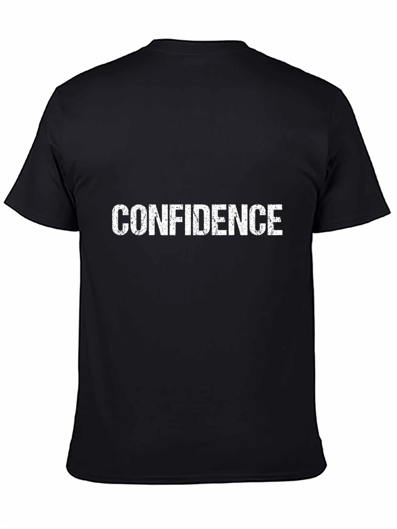 Confidence Graphic Tee - Black Cotton T-Shirt