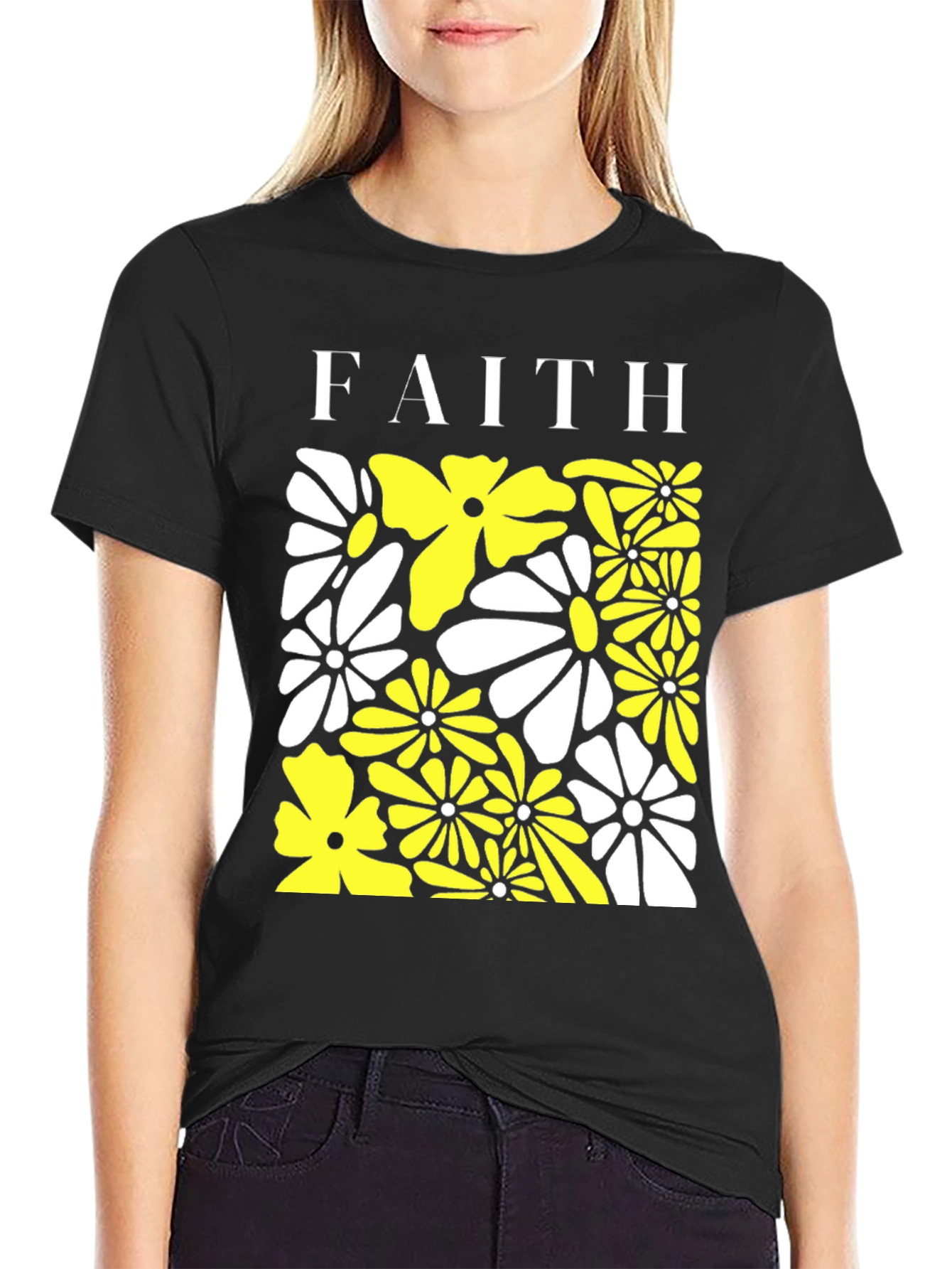 Faith Floral Graphic Tee