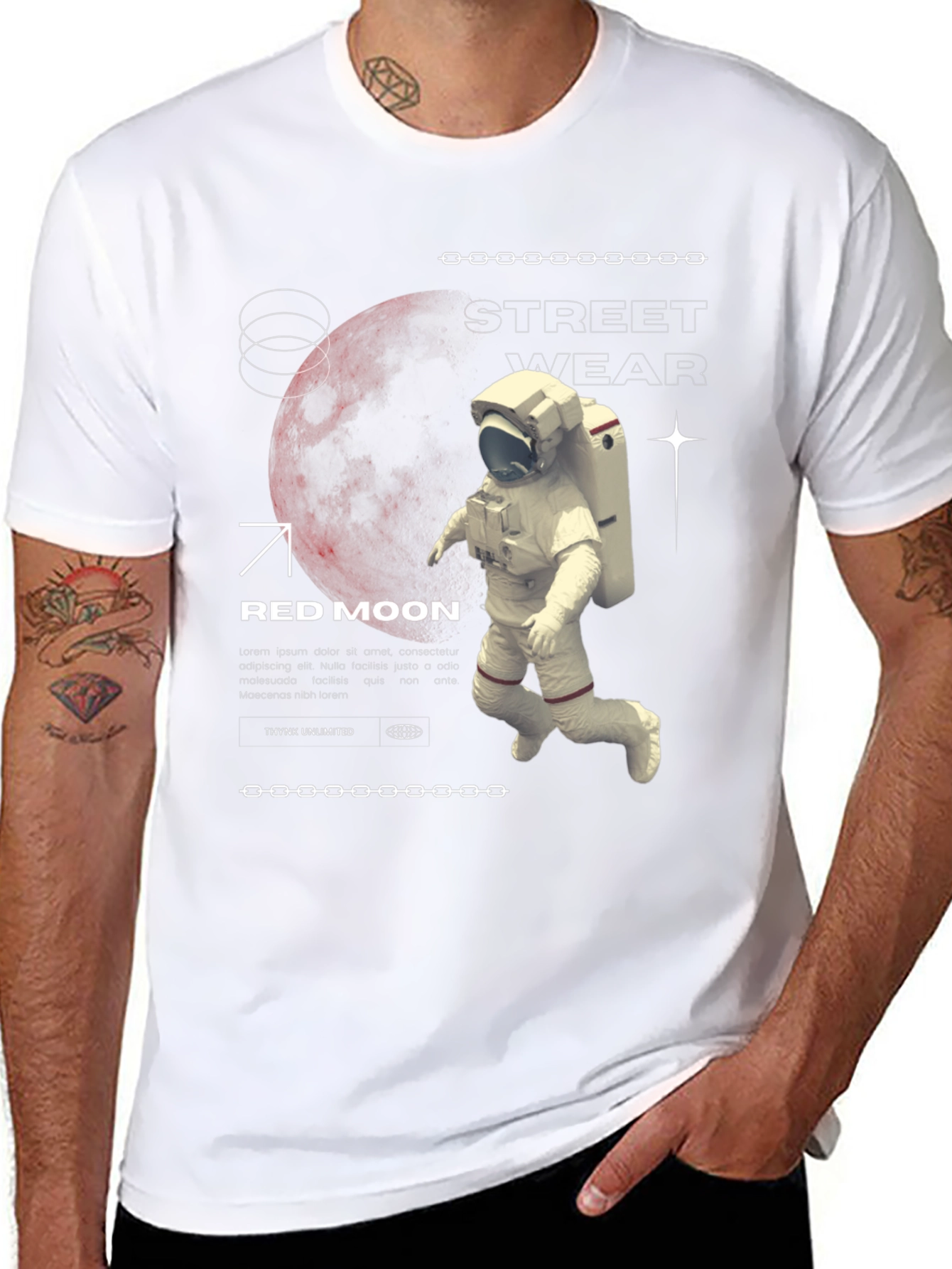 Red Moon Streetwear Graphic Tee