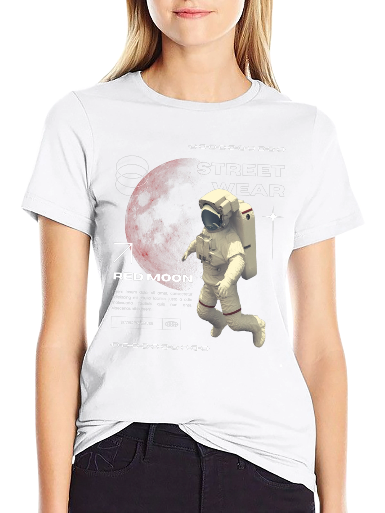 Red Moon Streetwear Graphic Tee