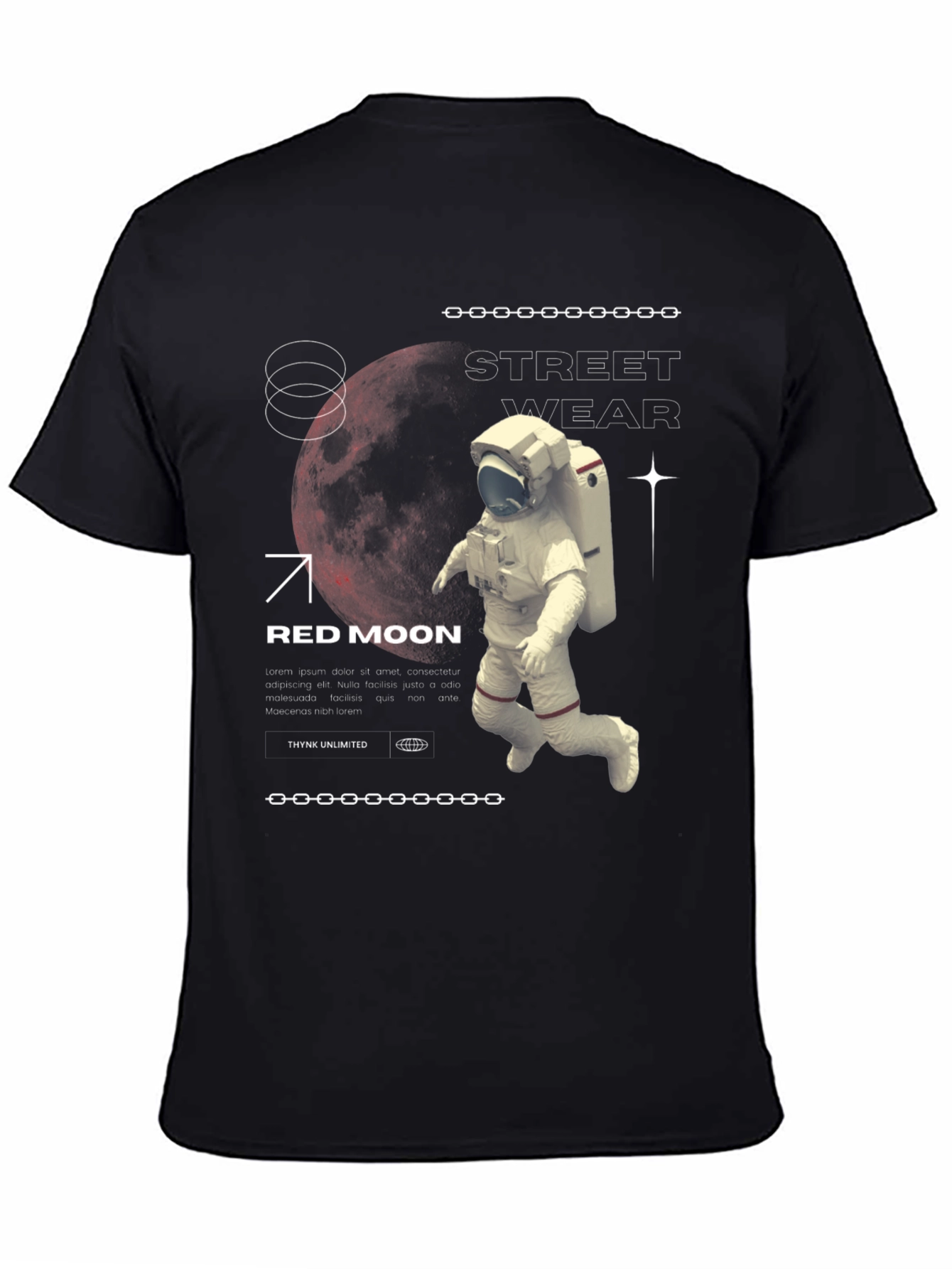 Red Moon Streetwear Graphic Tee