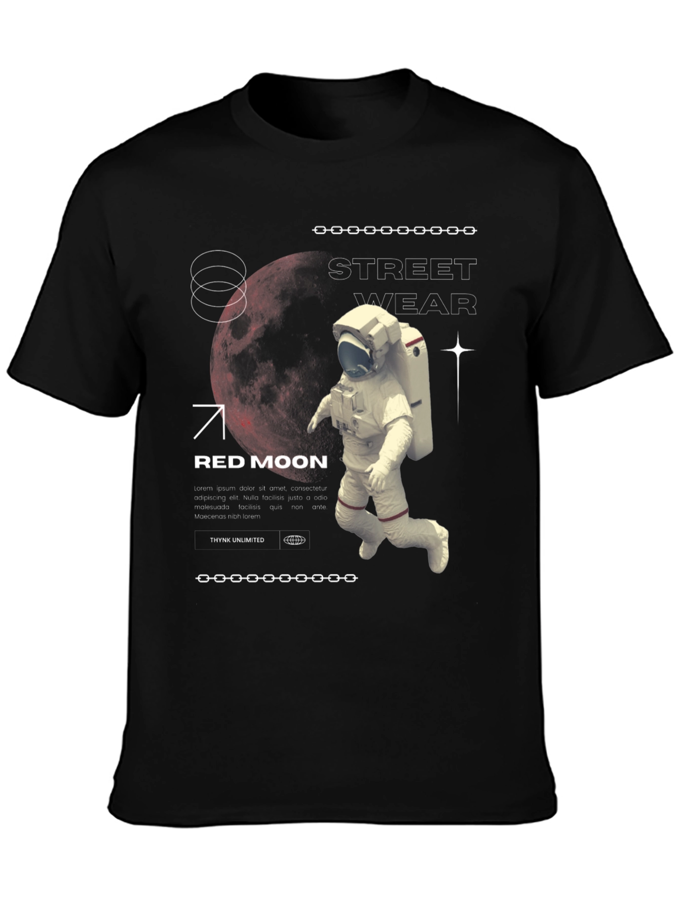 Red Moon Streetwear Graphic Tee
