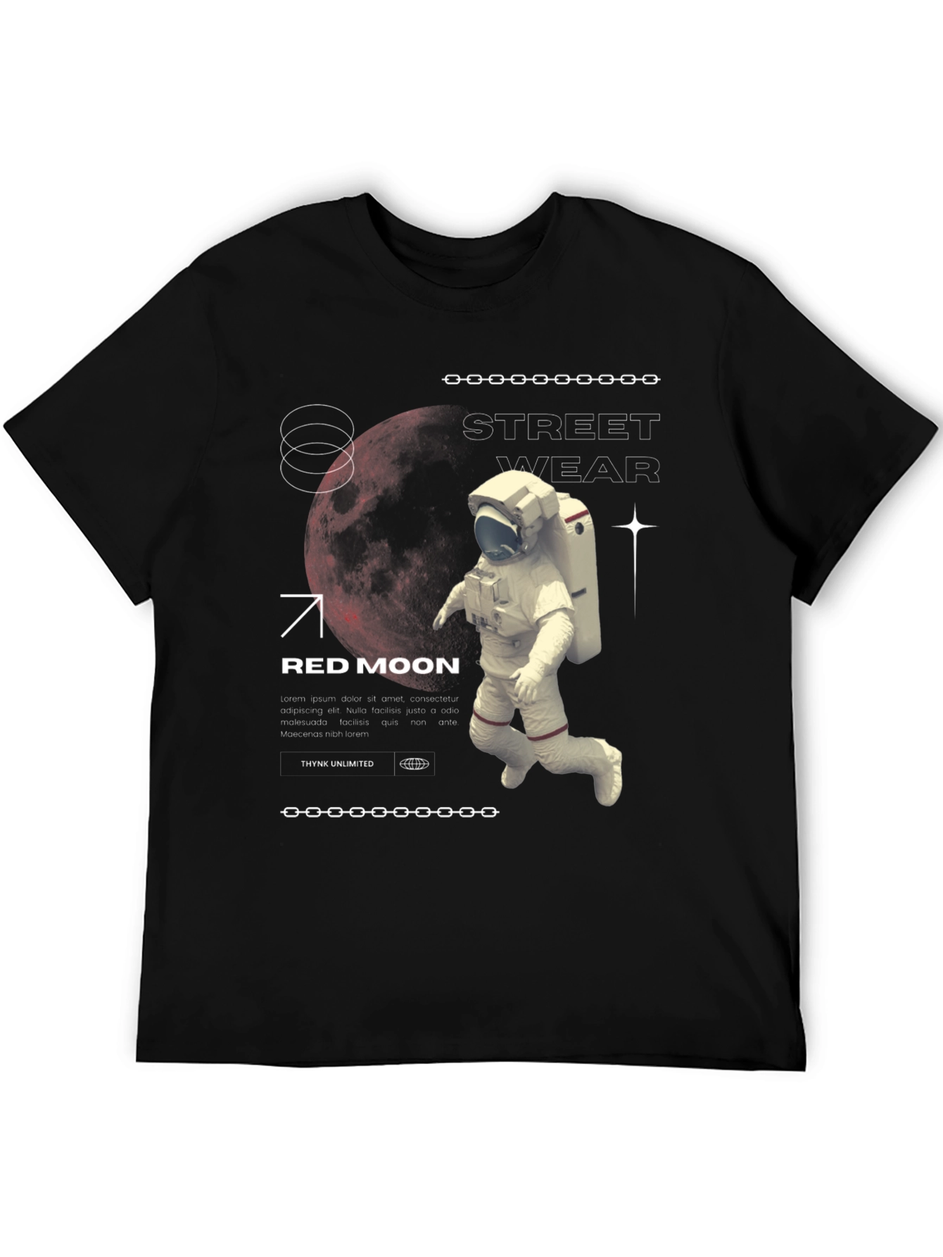 Red Moon Streetwear Graphic Tee