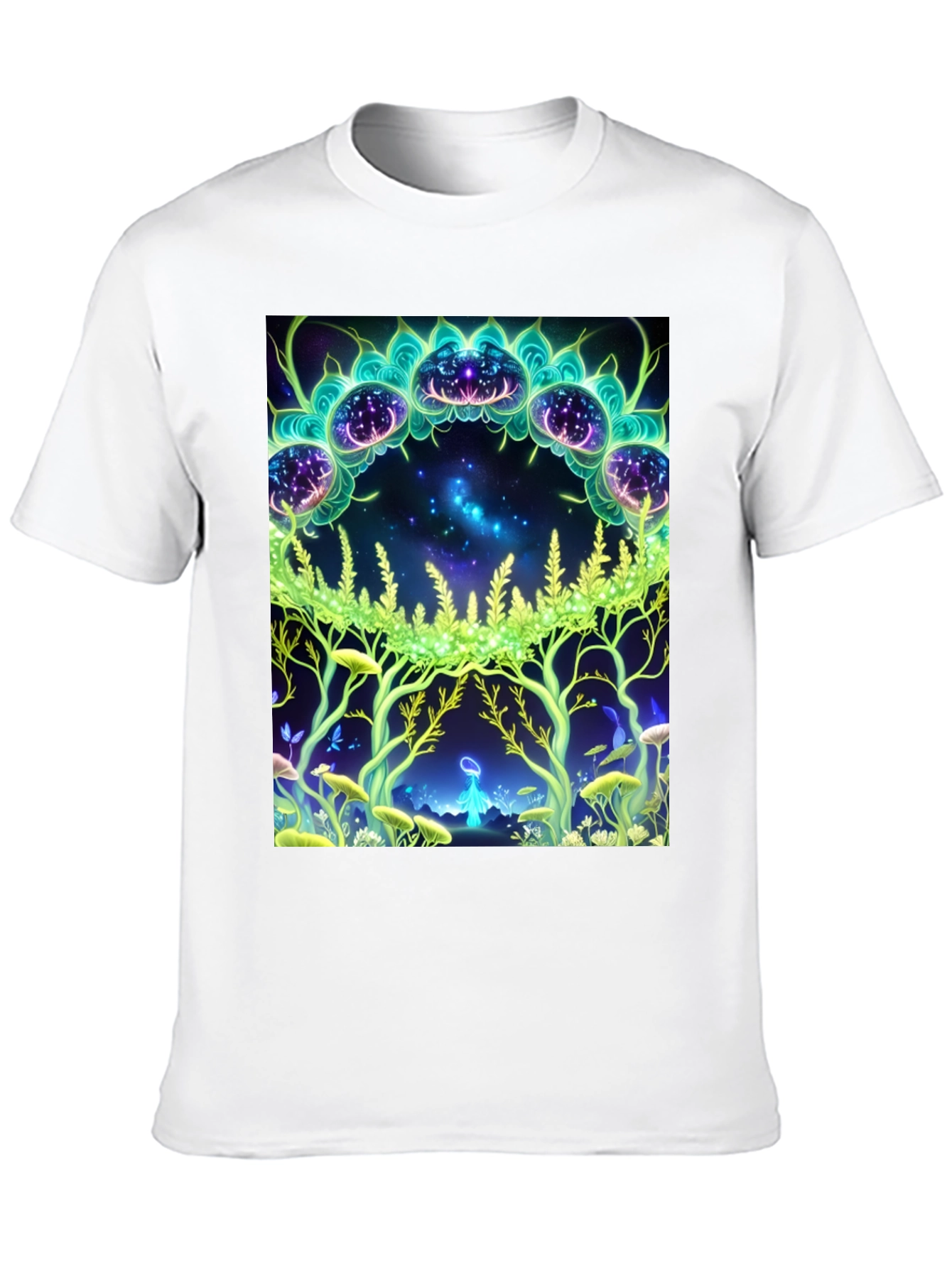 Mystic Forest Graphic Tee - Black
