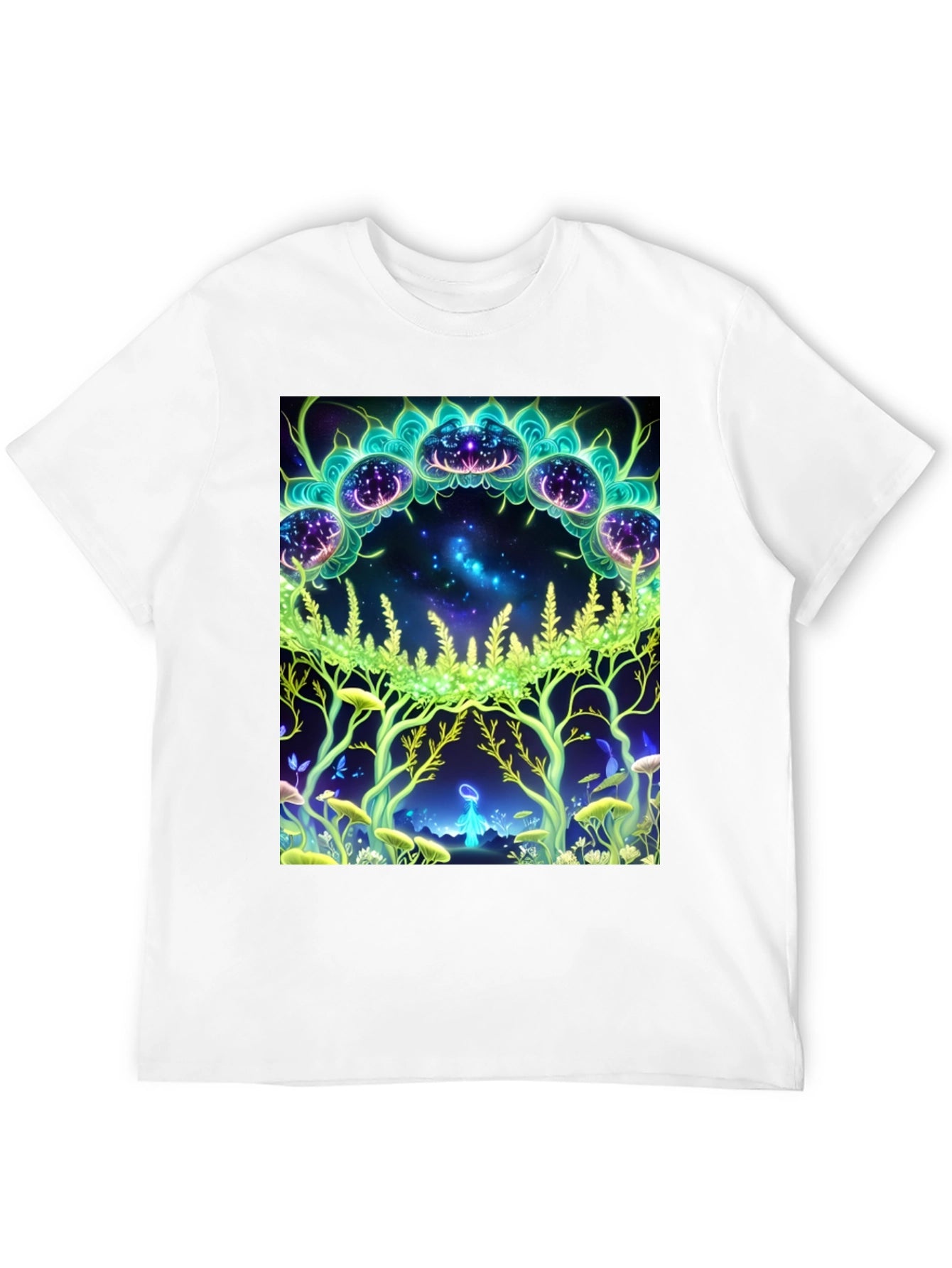Mystic Forest Graphic Tee - Black