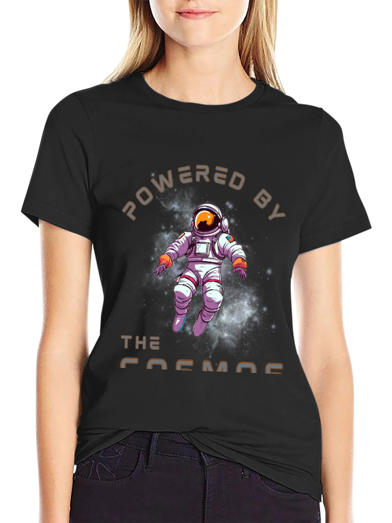 Powered by The Cosmos T-Shirt - Astronaut Design