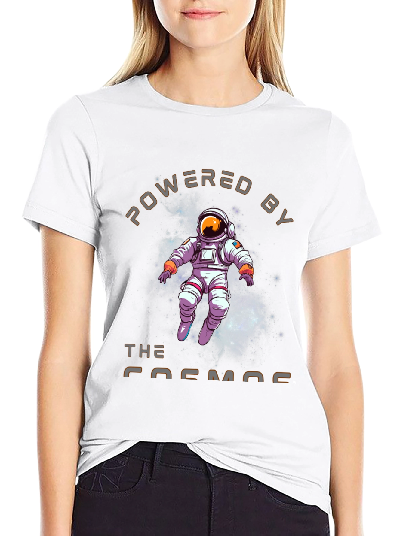 Powered by The Cosmos T-Shirt - Astronaut Design