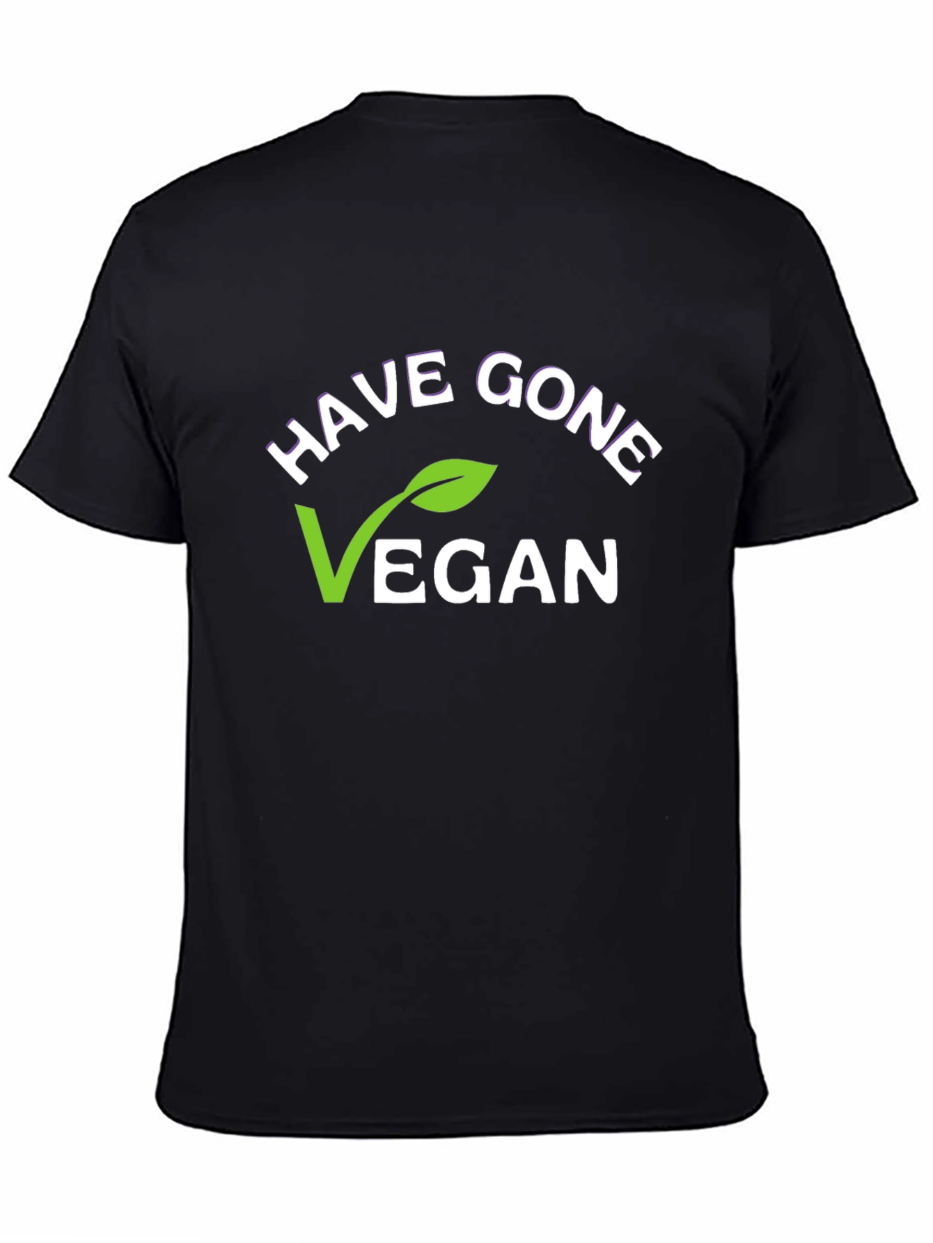 Have Gone Vegan T-Shirt - Black Short Sleeve