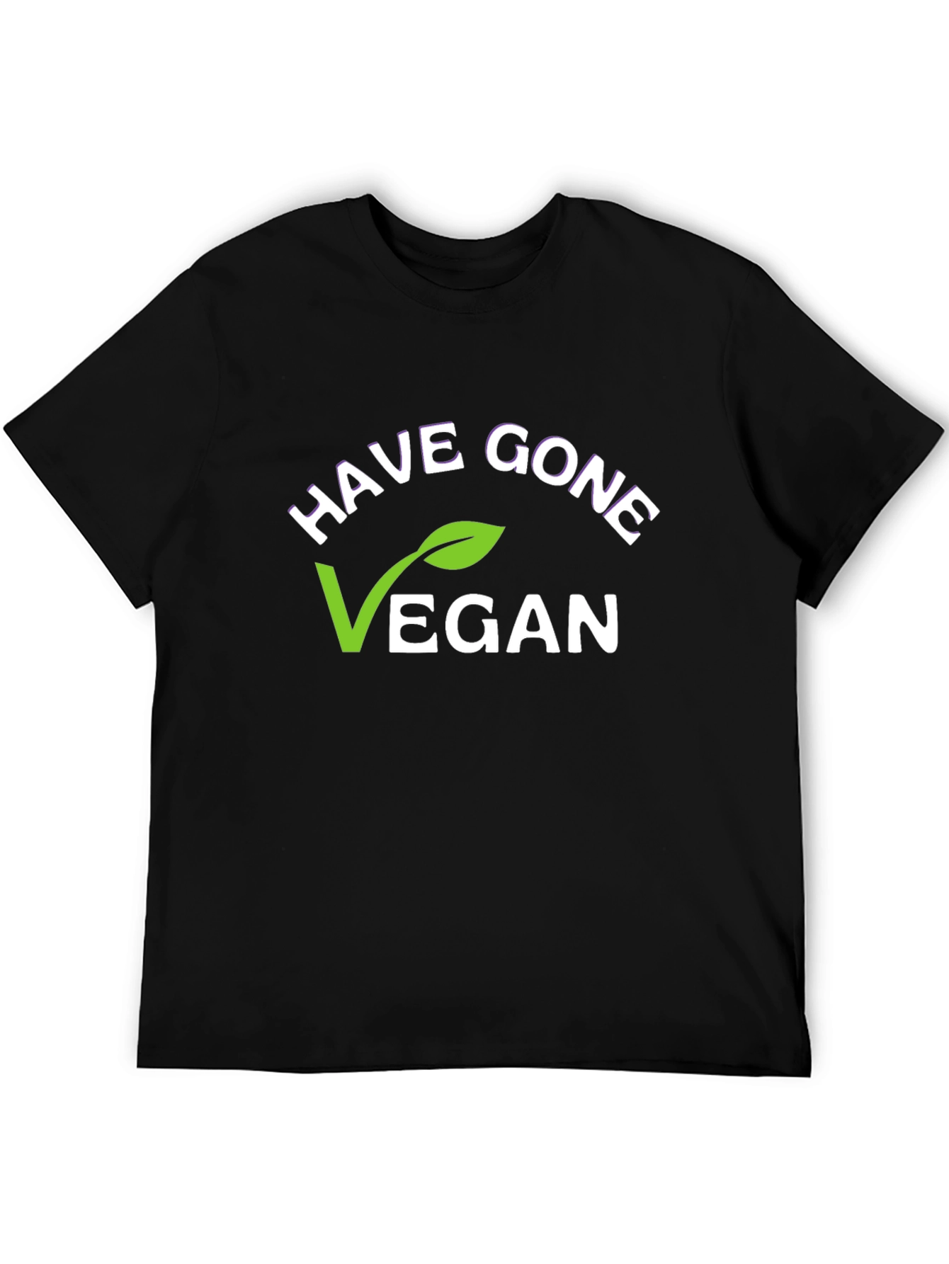 Have Gone Vegan T-Shirt - Black Short Sleeve
