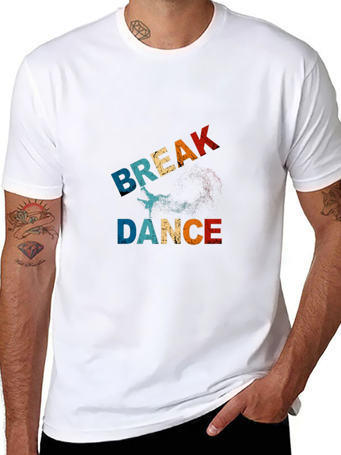 Retro Break Dance Graphic Tee